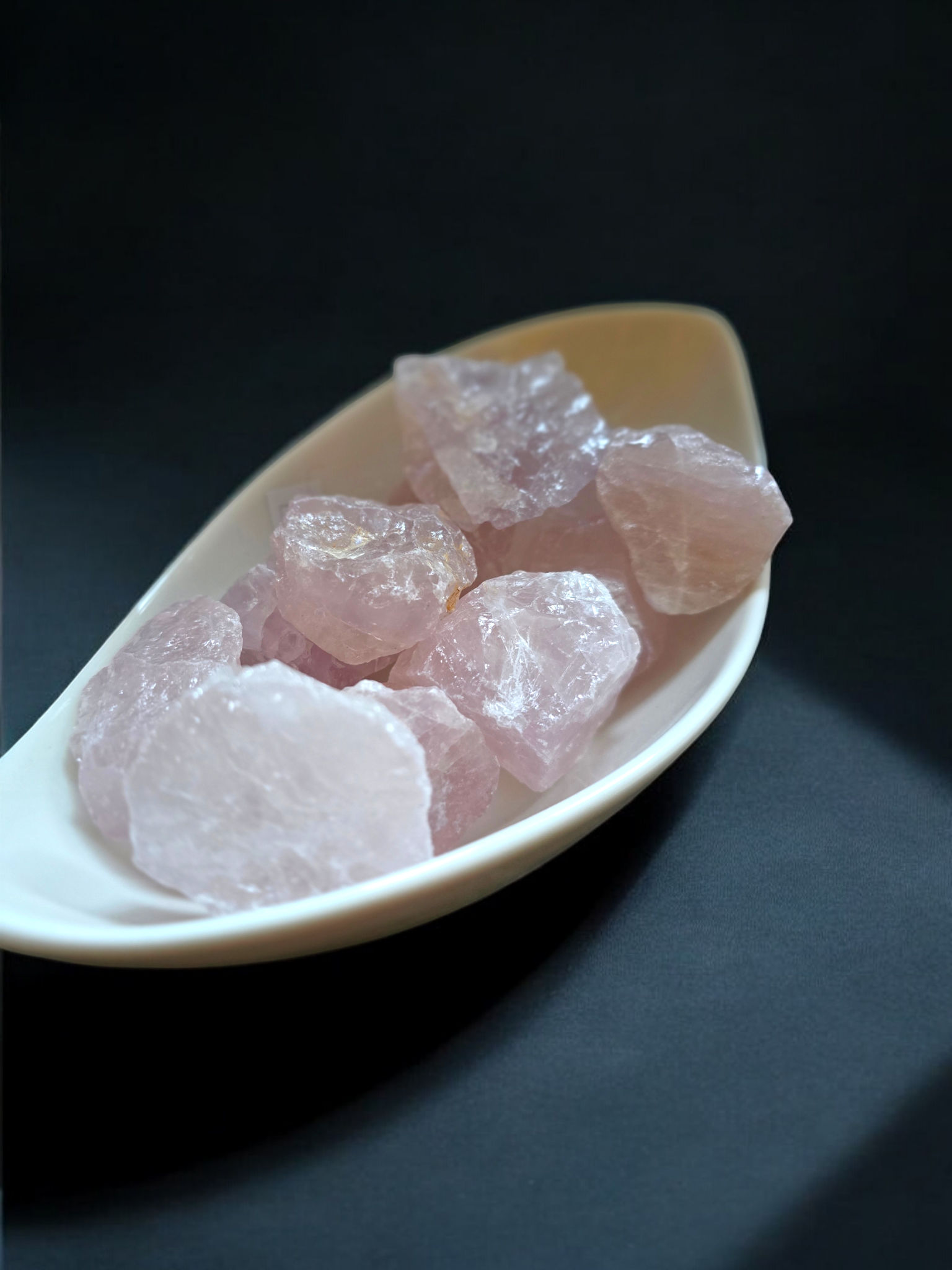 Rosenquarz Rohstein M-L