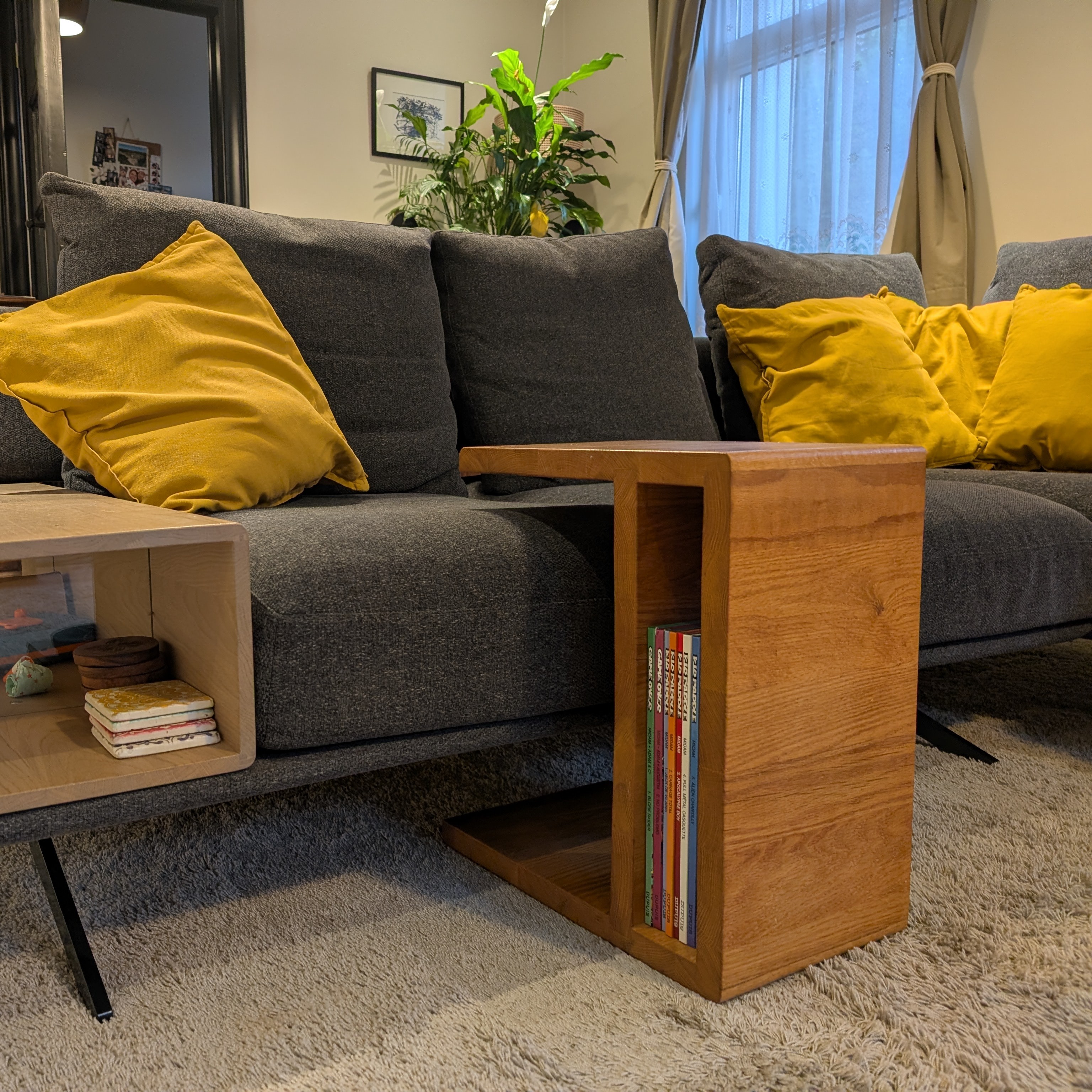 Table de canapé en chêne - Eiken bijzettafel