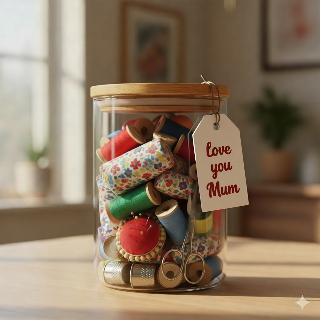 Sewing Essentials Gift Jar