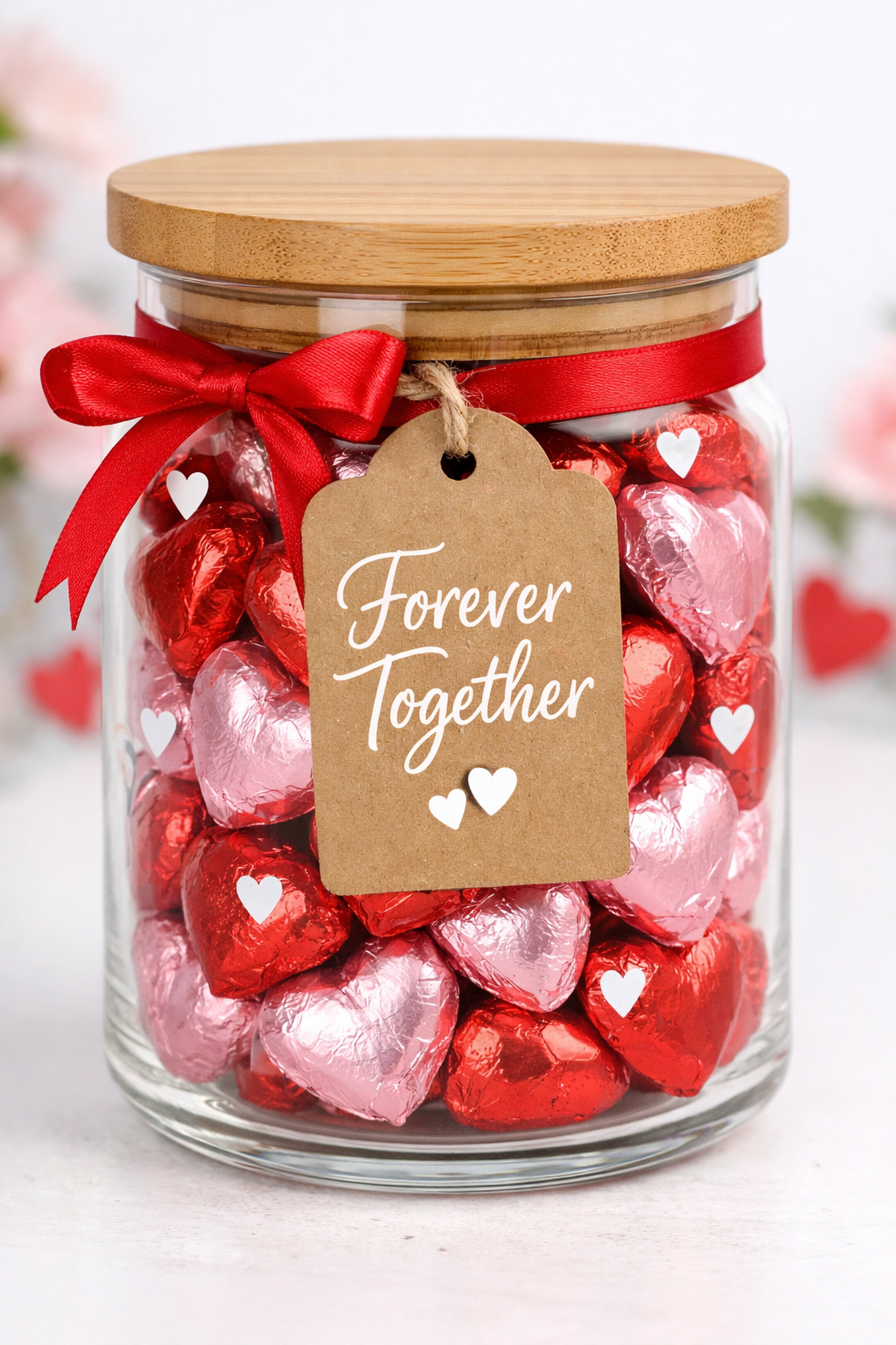 Forever Together Heart Chocolates Jar
