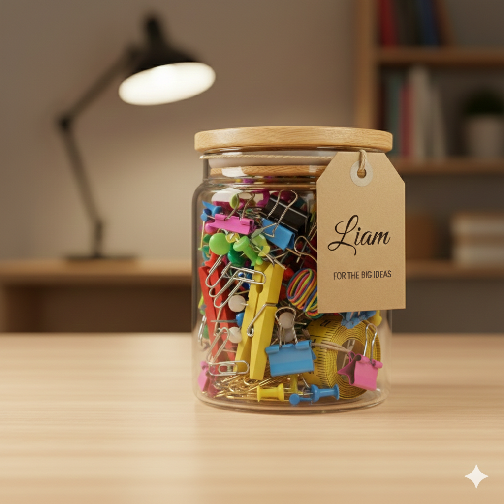 Desk Organizer Jar