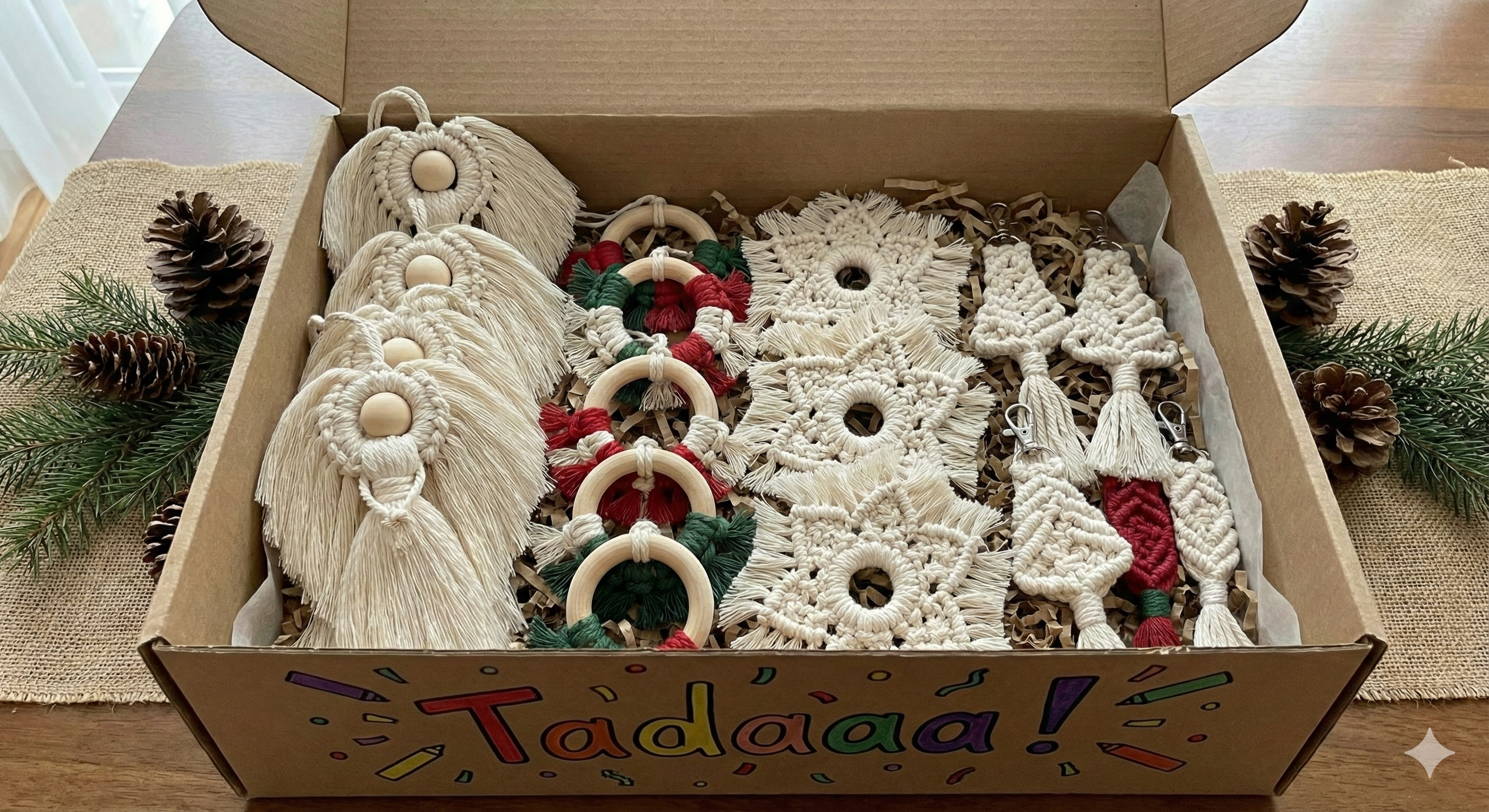 Handmade Macramé Christmas Collection