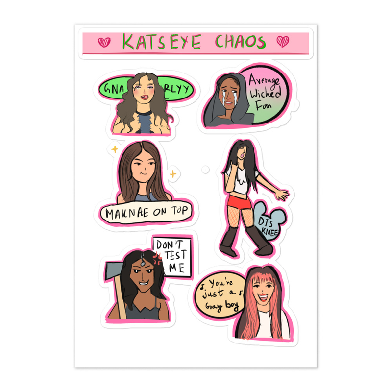 KATSEYE FUNNY Sticker sheet