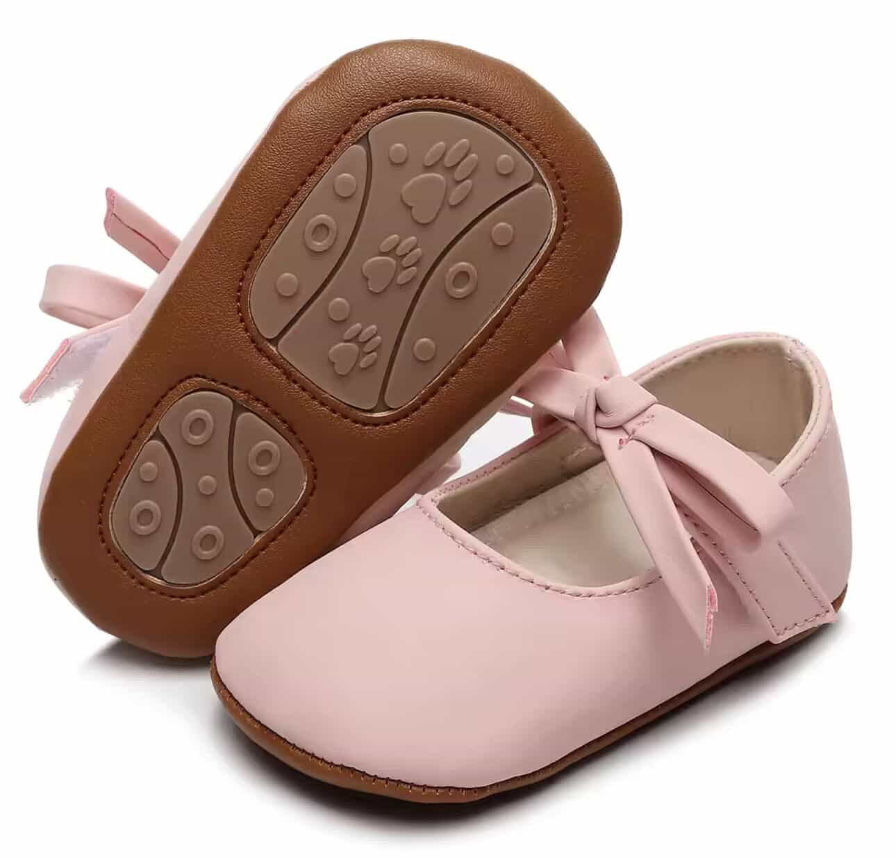 Baby Girl Pink Bow Shoes