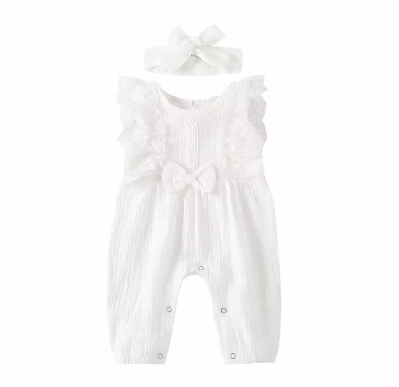 Baby Girl Pink Romper Set