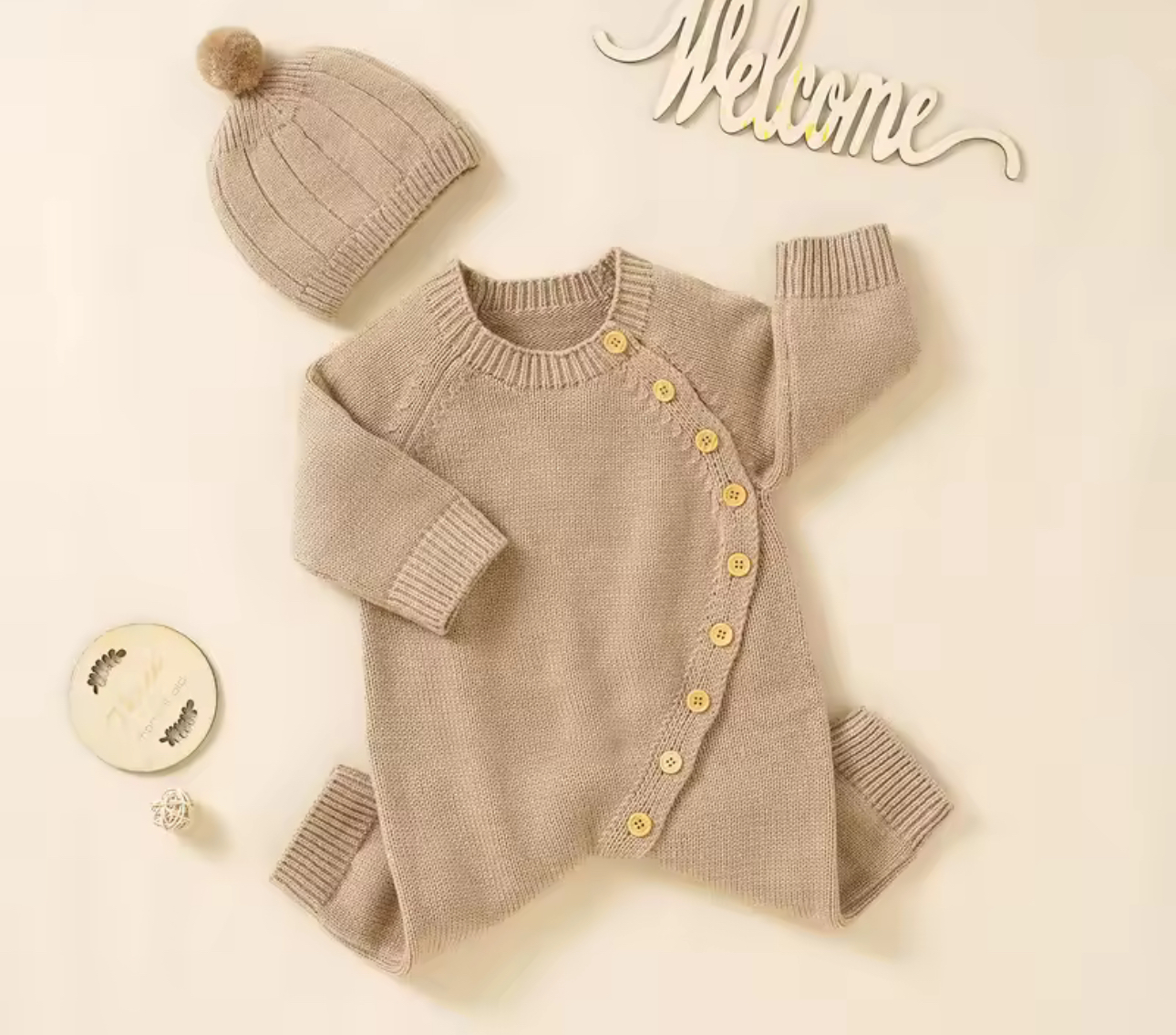 Baby Knitwear with Hat 
