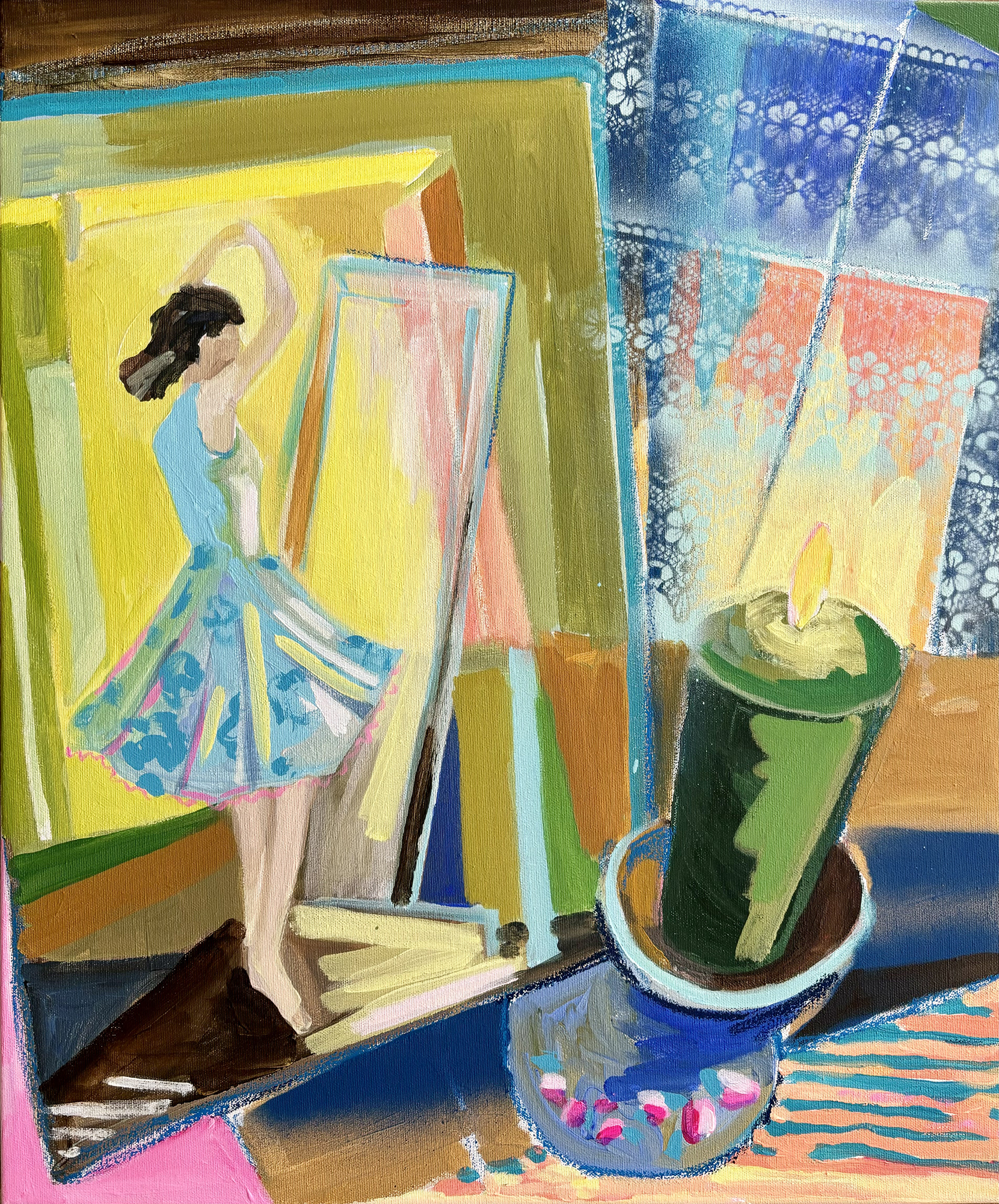 Serie Retratos en movimiento: pintar como bailar I