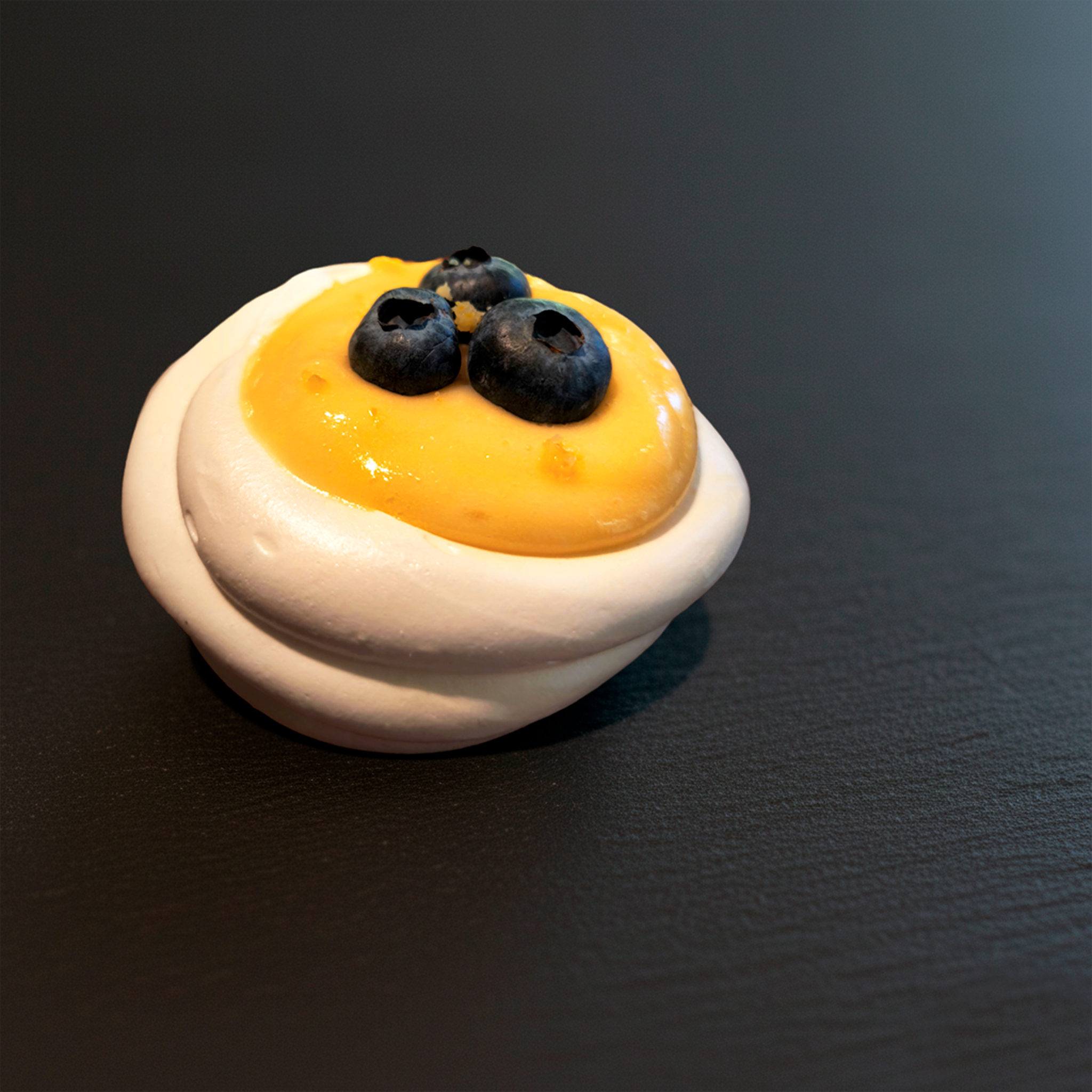 Pavlova de arándanos individual