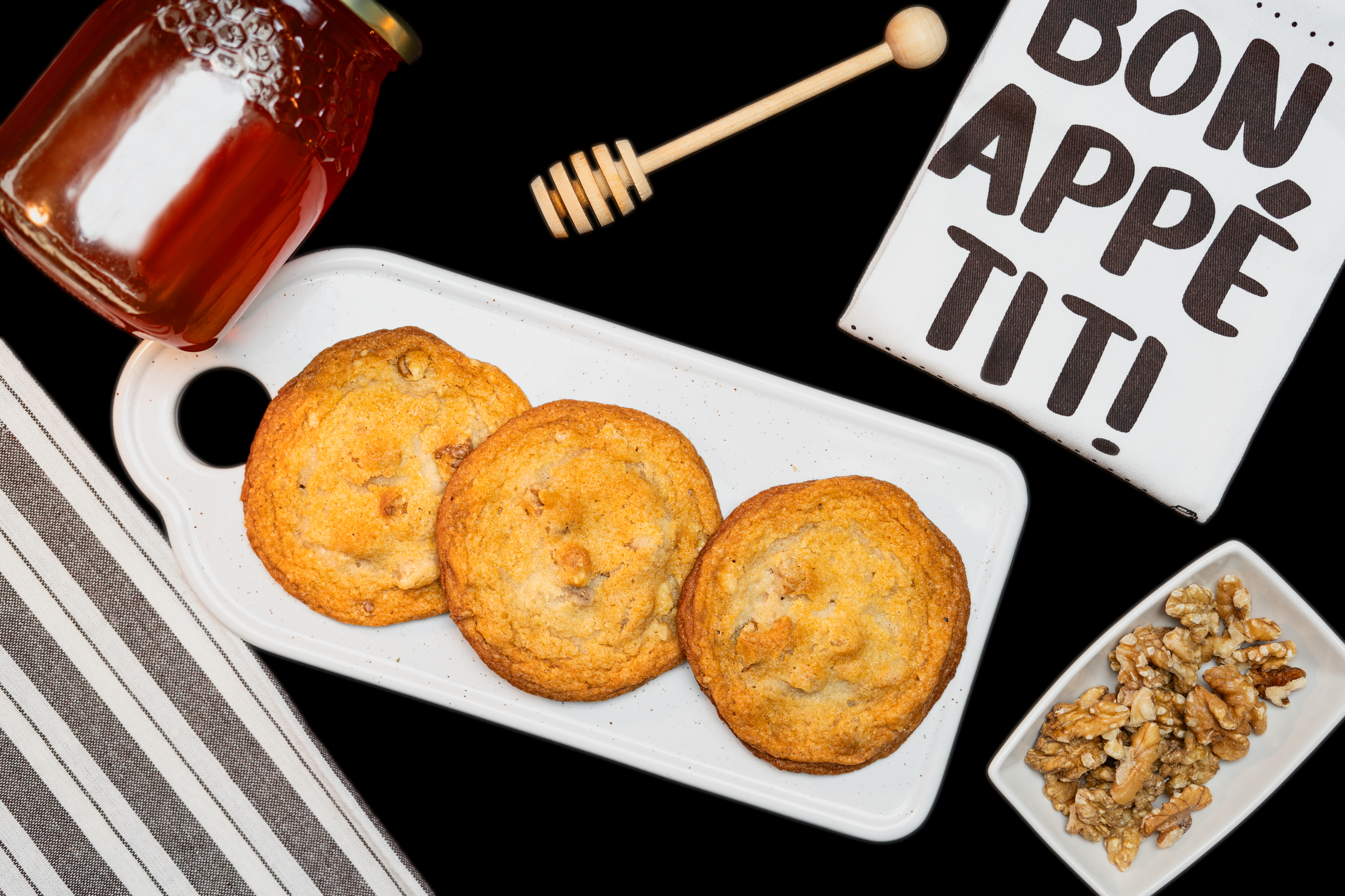 Galletas de nuez y miel