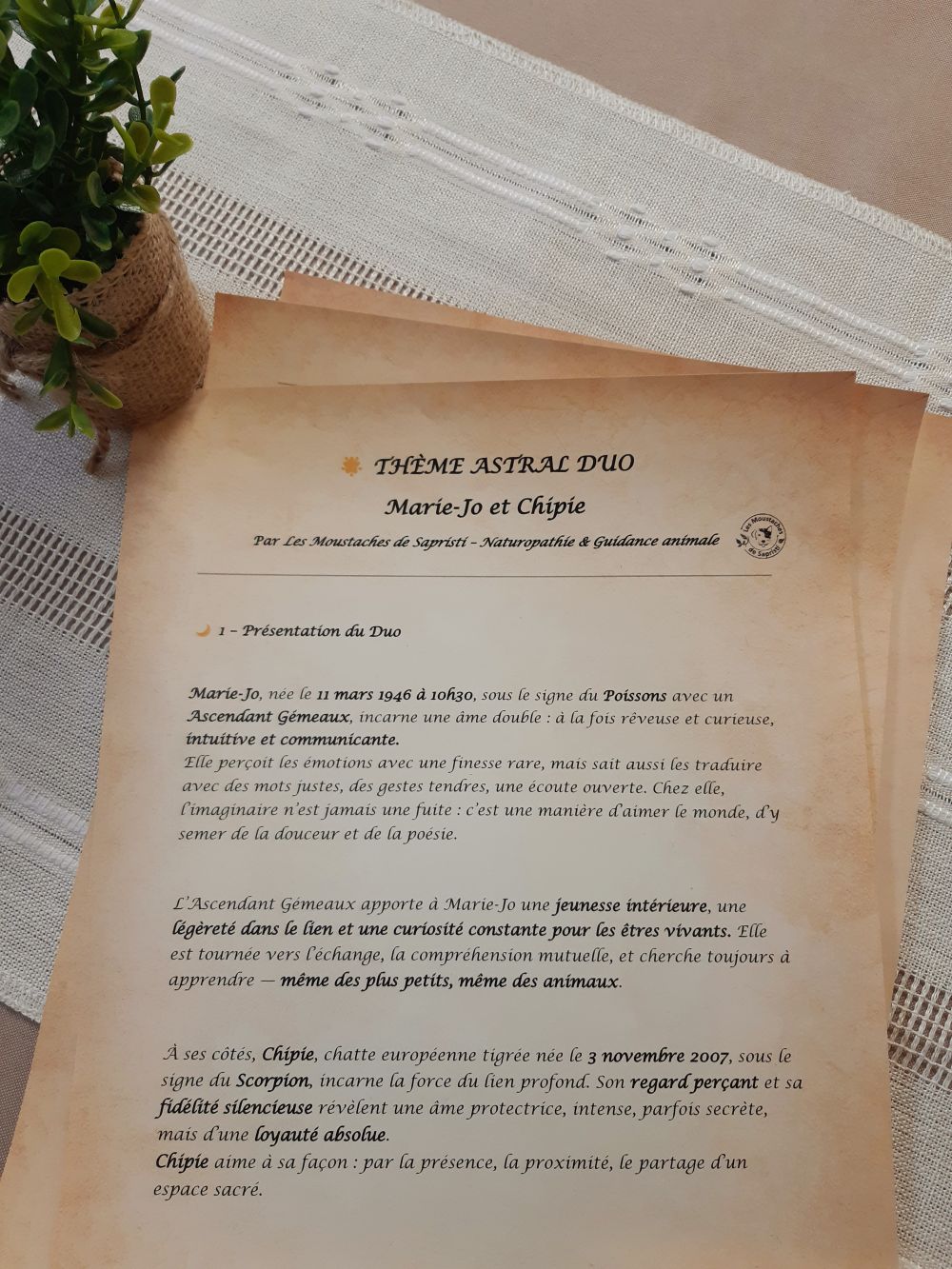 Carte cadeau Coffret DUO - Pour 2 âmes