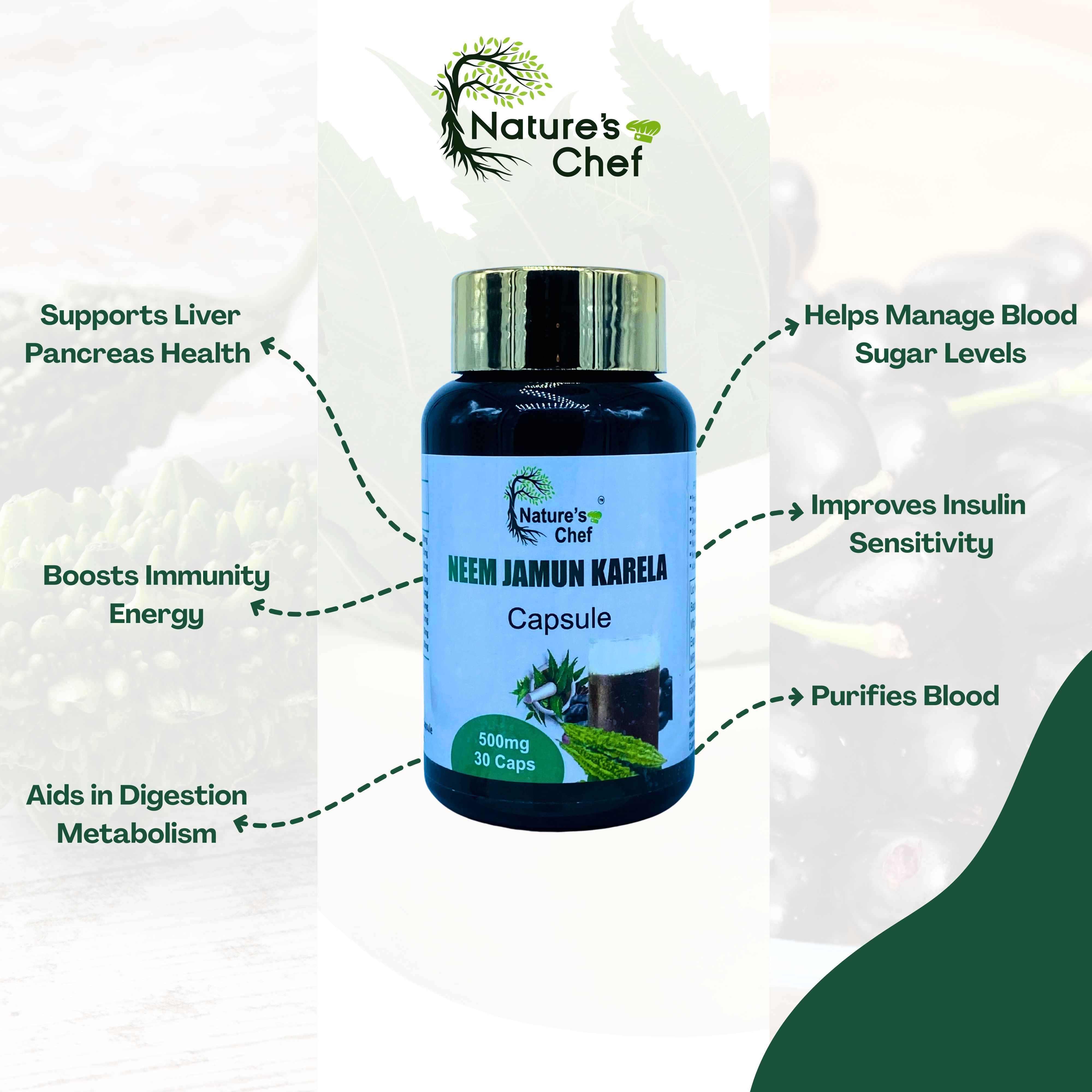 Neem Jamun Karela (30 Capsules)