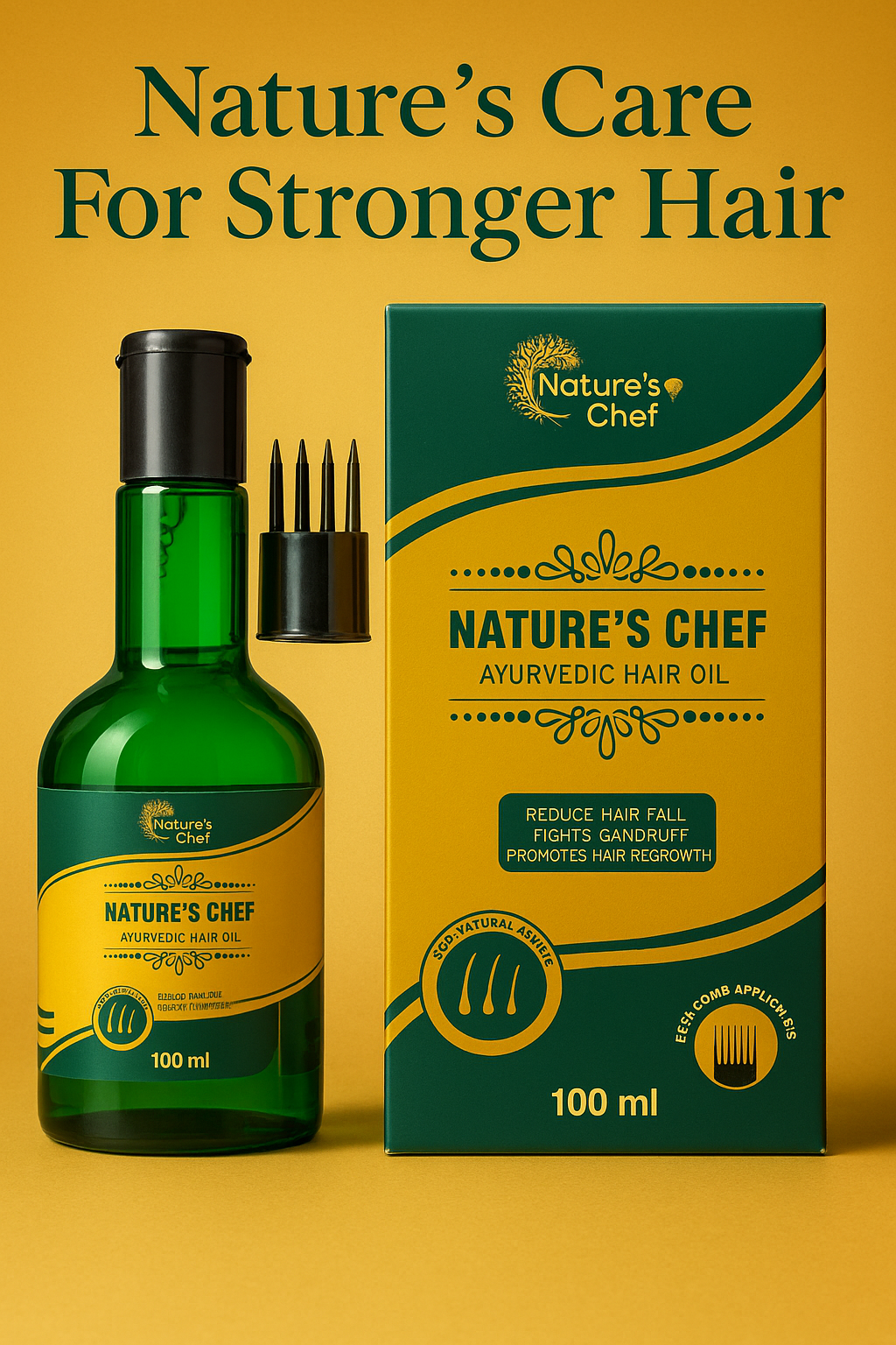 Nature's Chef Ayurvedic Hair Oil (100ml)