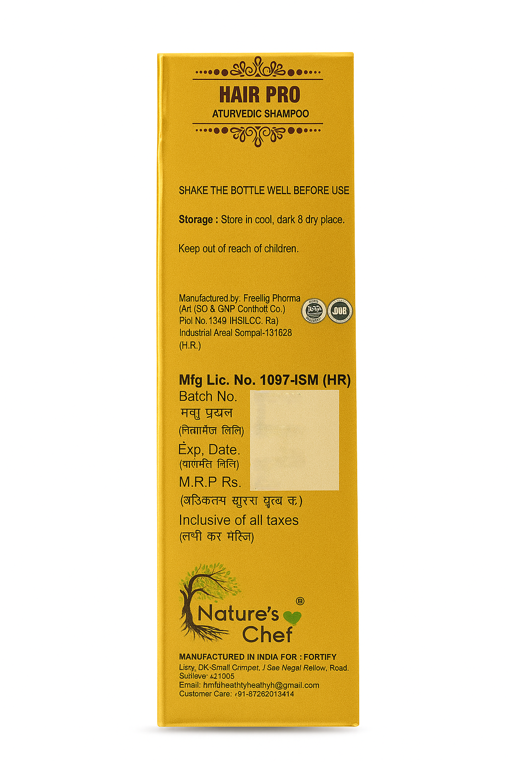Nature's Chef Hair Pro Ayurvedic Shampoo(100ml)