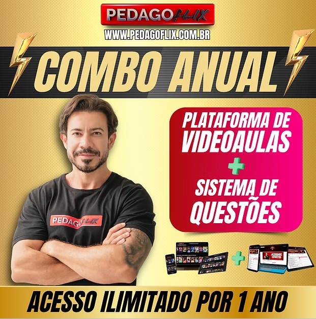 COMBO BLACK (VIDEOAULAS + SISTEMA DE QUESTÕES - PROMOÇÃO 12x R$ 39,90)