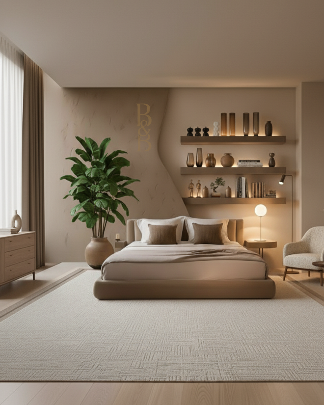 Cama de casal moderna