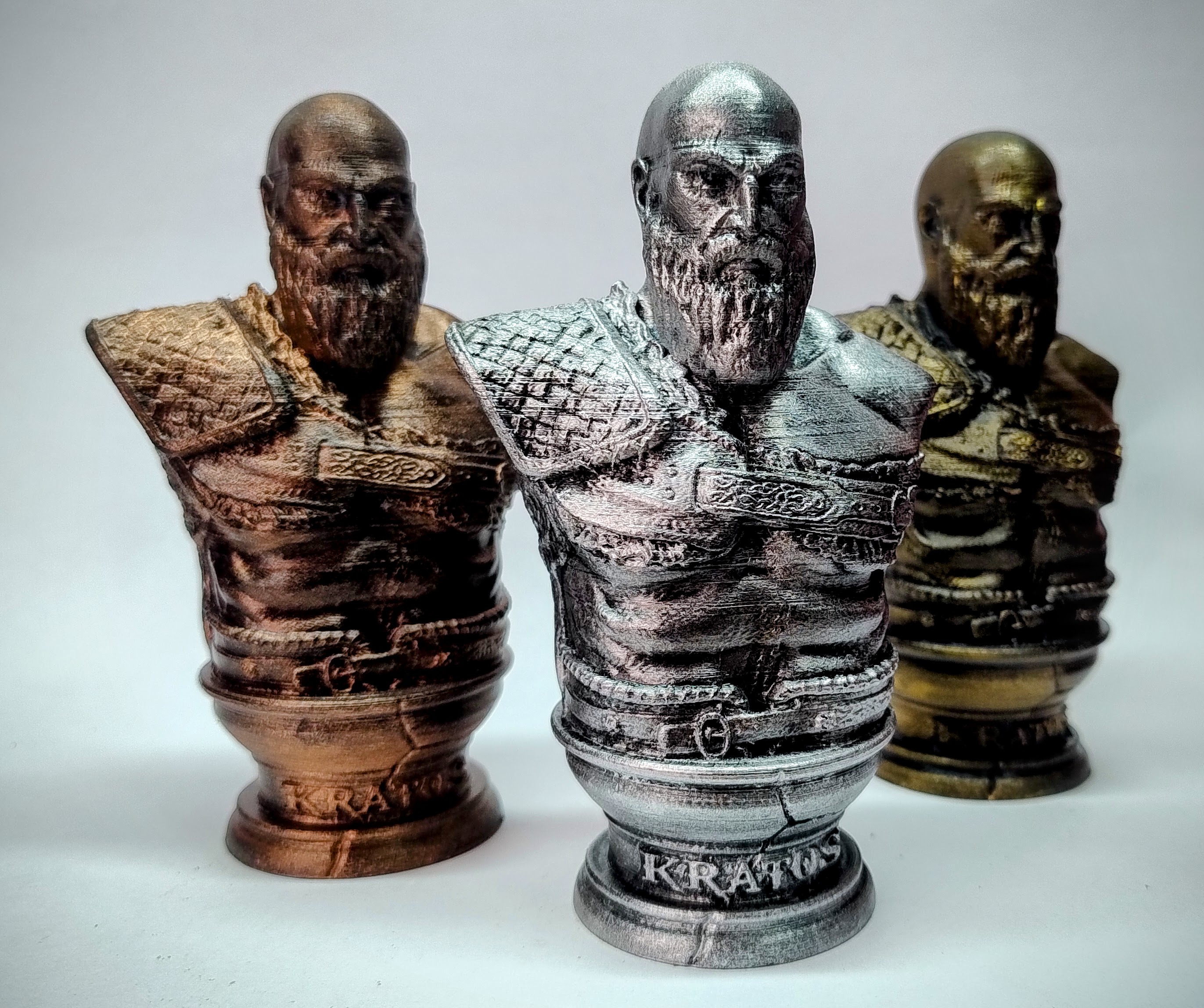 Estátua Bust Kratos - 120mm