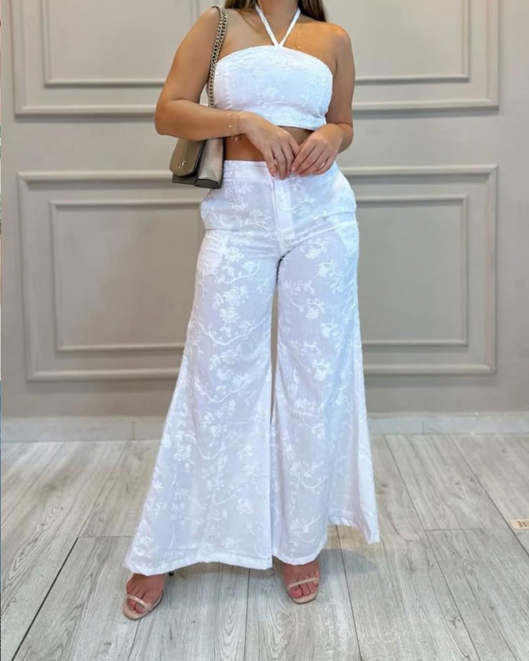 Set blanco de dos piezas