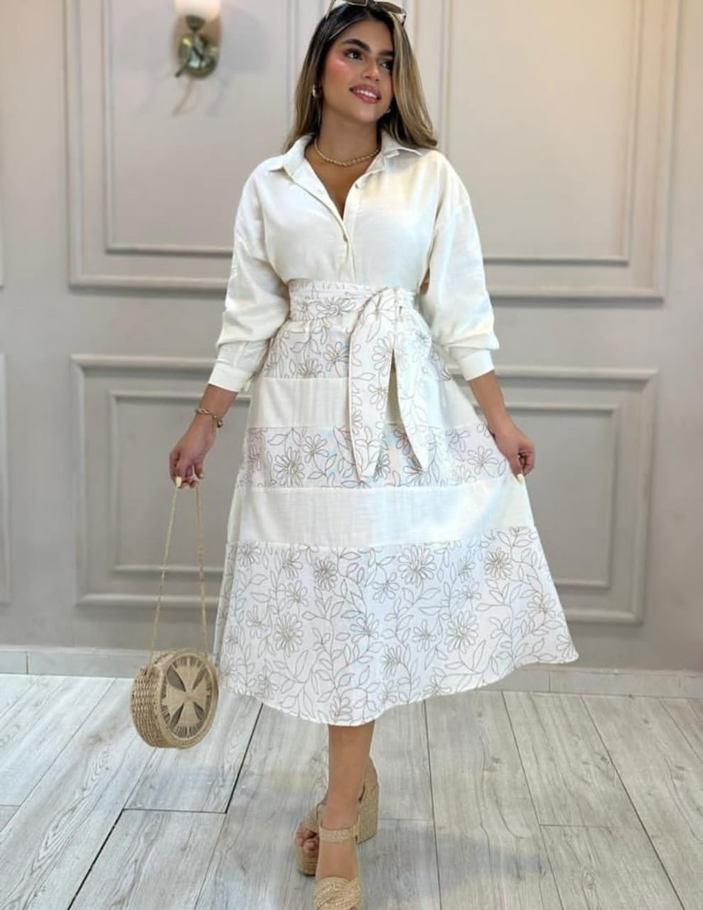 Vestido largo blanco