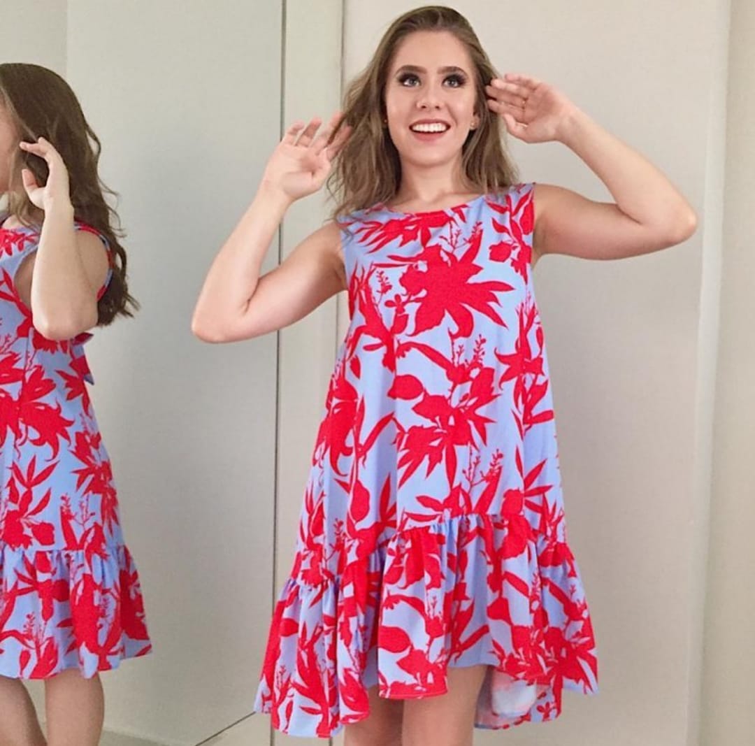 Vestido estampado floral