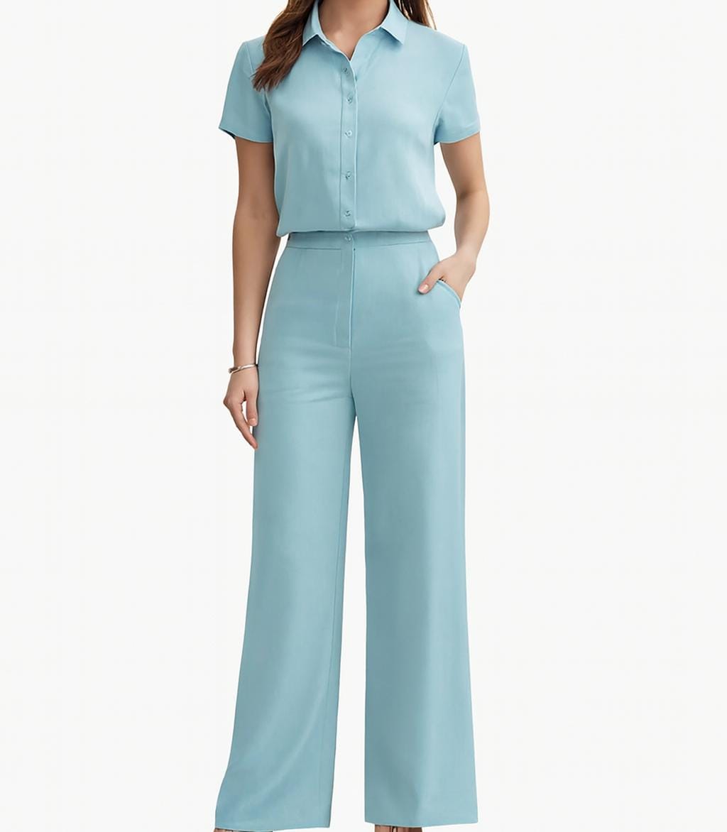 Mono azul claro elegante