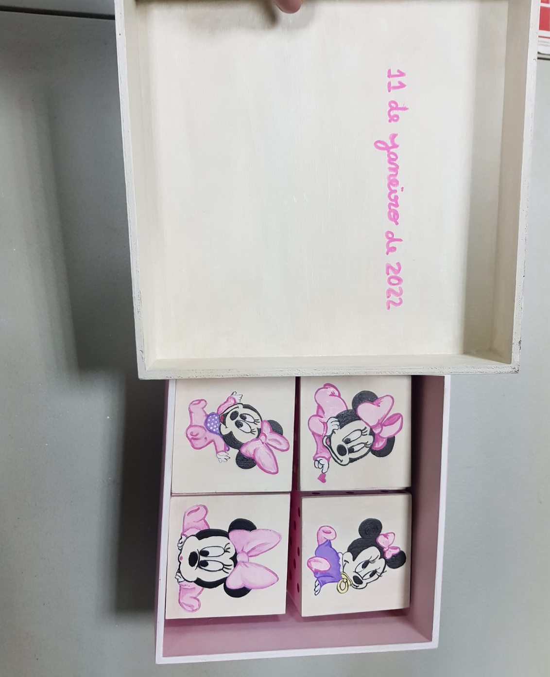 Conjunto de caixas de recordações Minnie