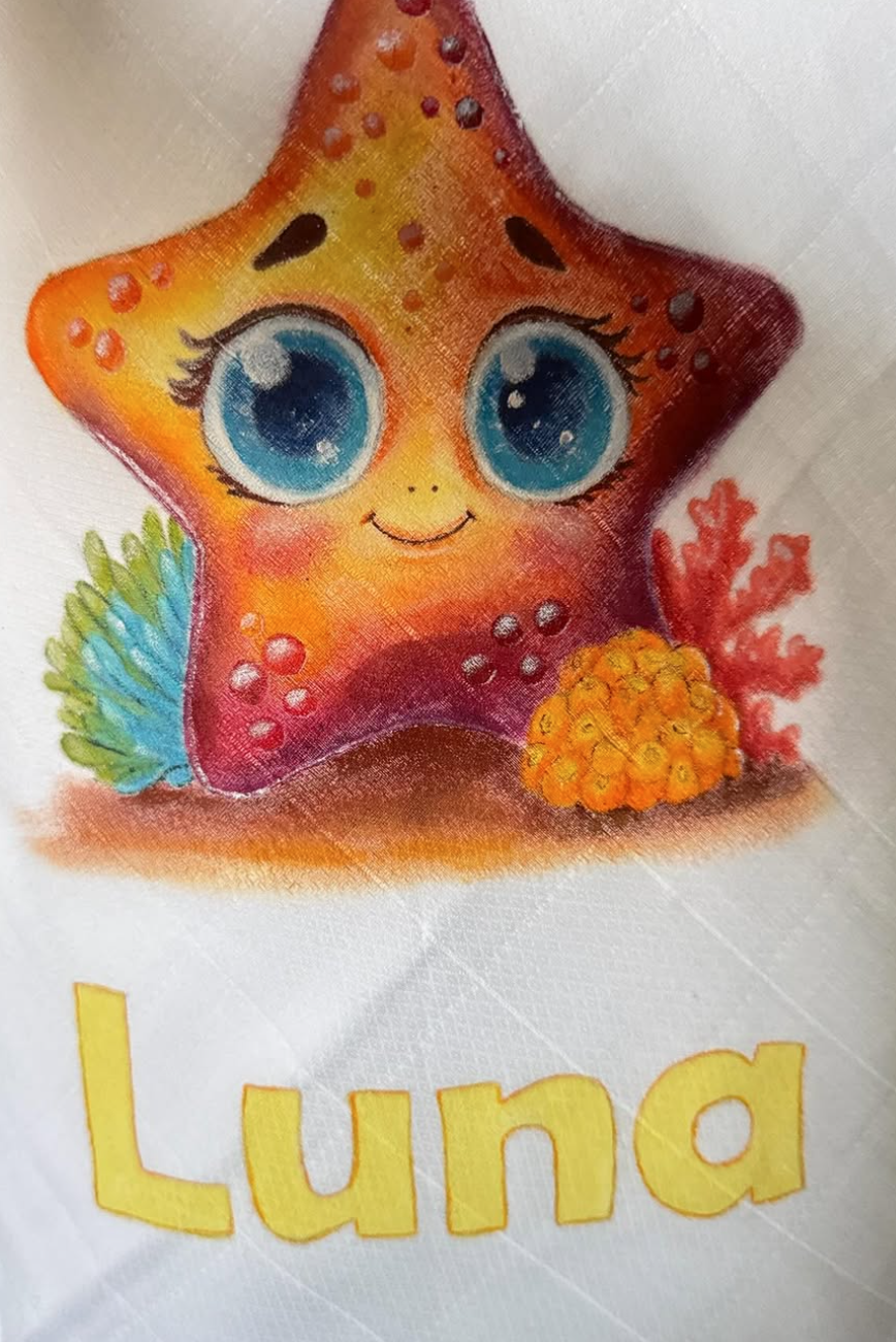Fralda de bebé personalizada 