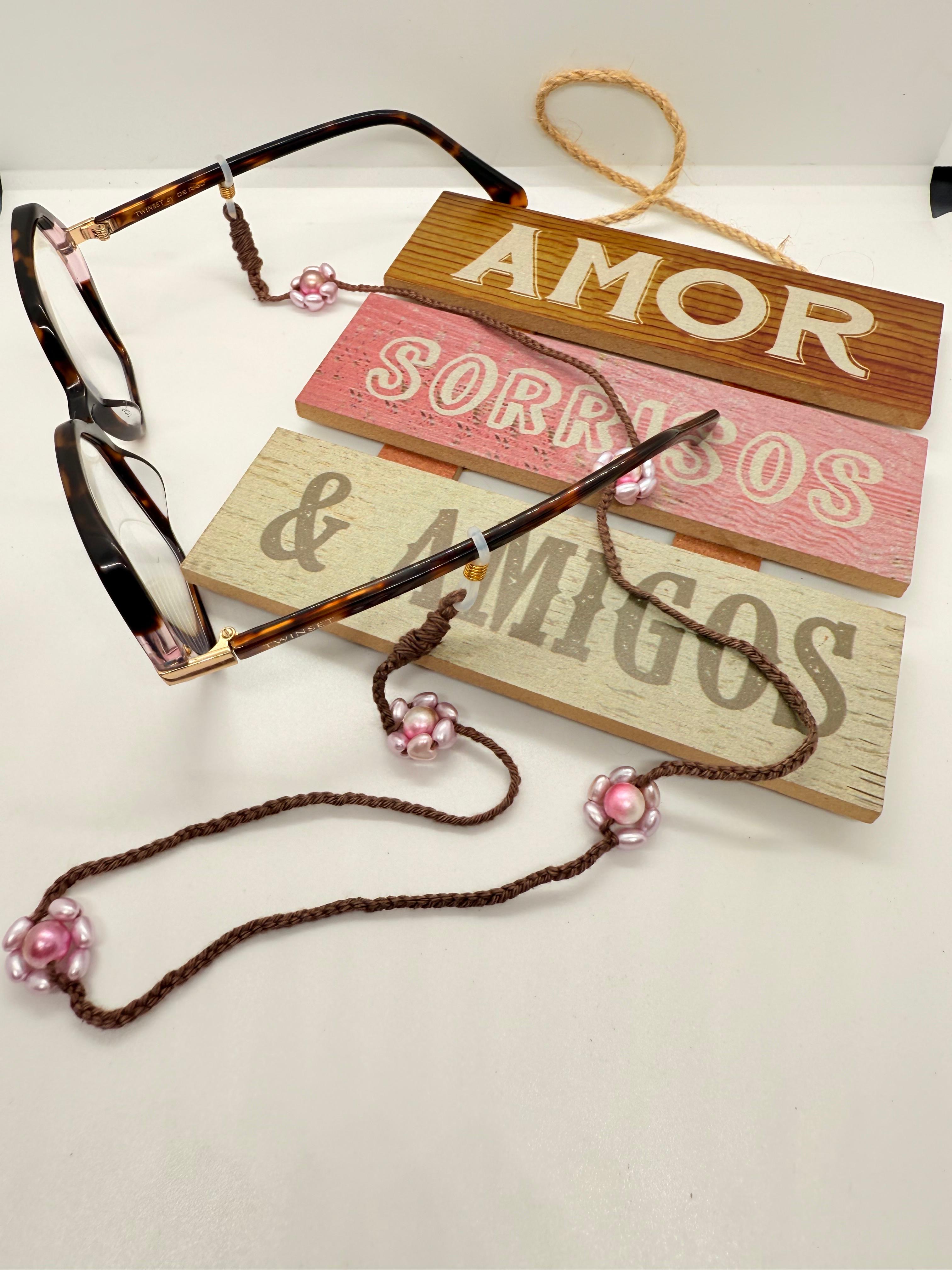 Cordão para óculos artesanal