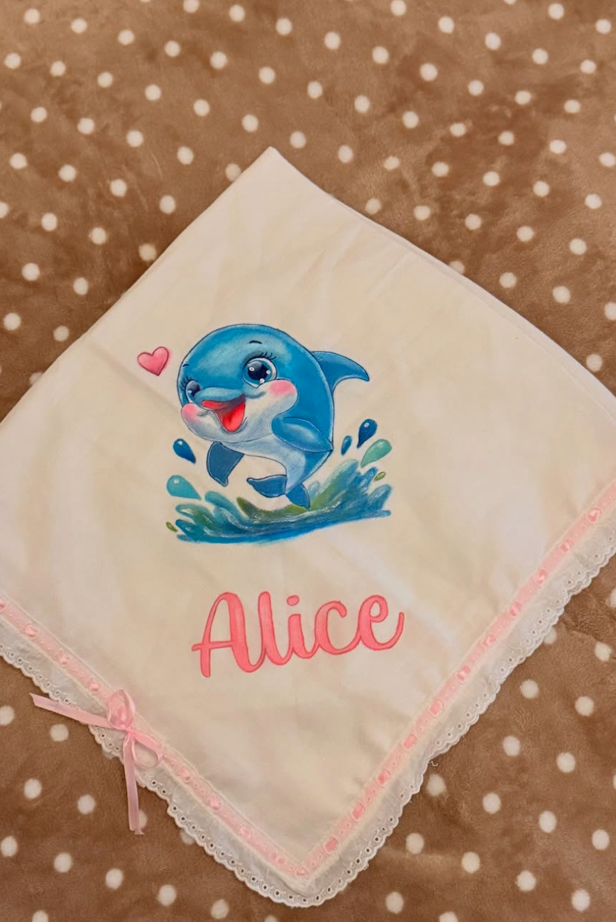 Fralda de bebé personalizada 