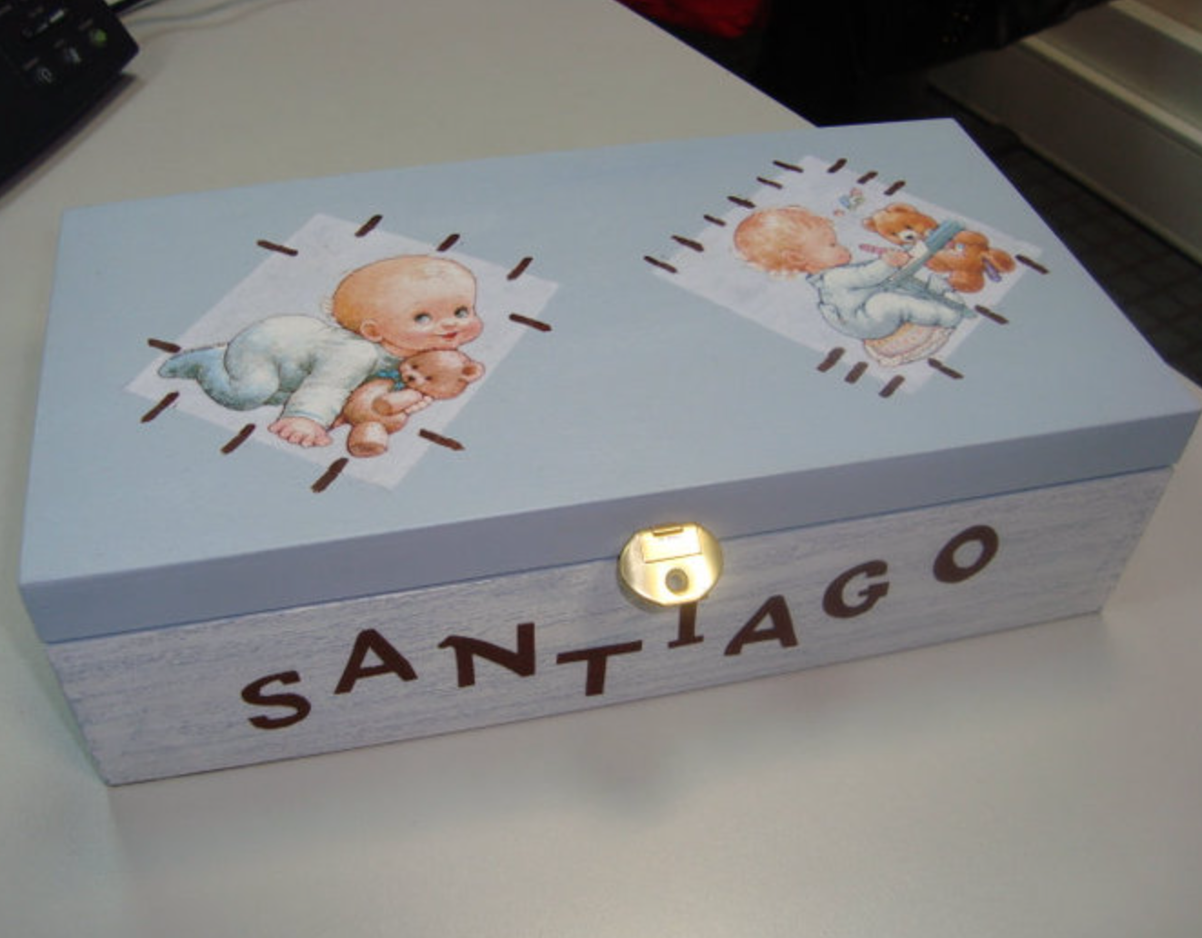 Caixa de recordações personalizada