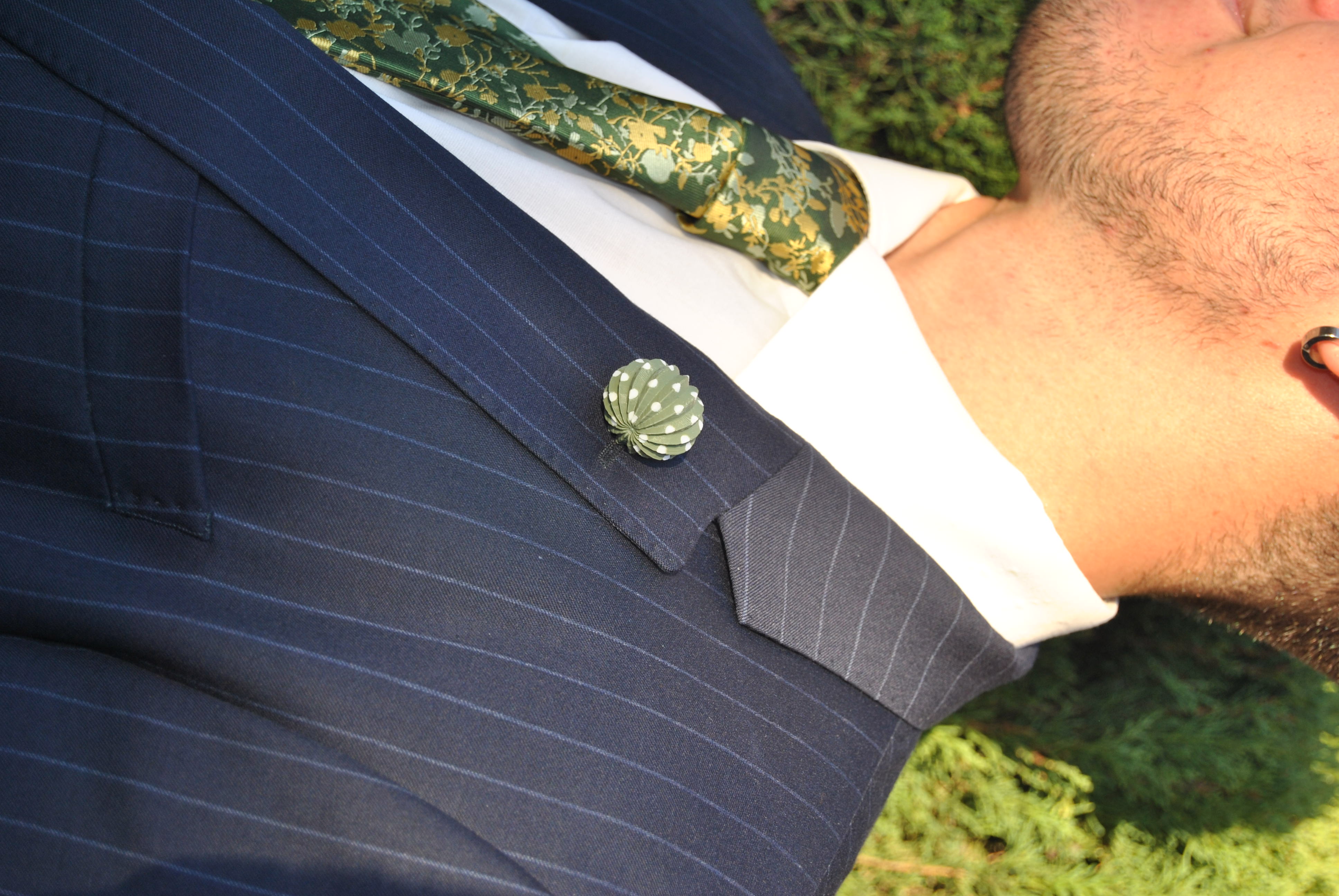 Farolillo – Verde cacería con lunares blancos