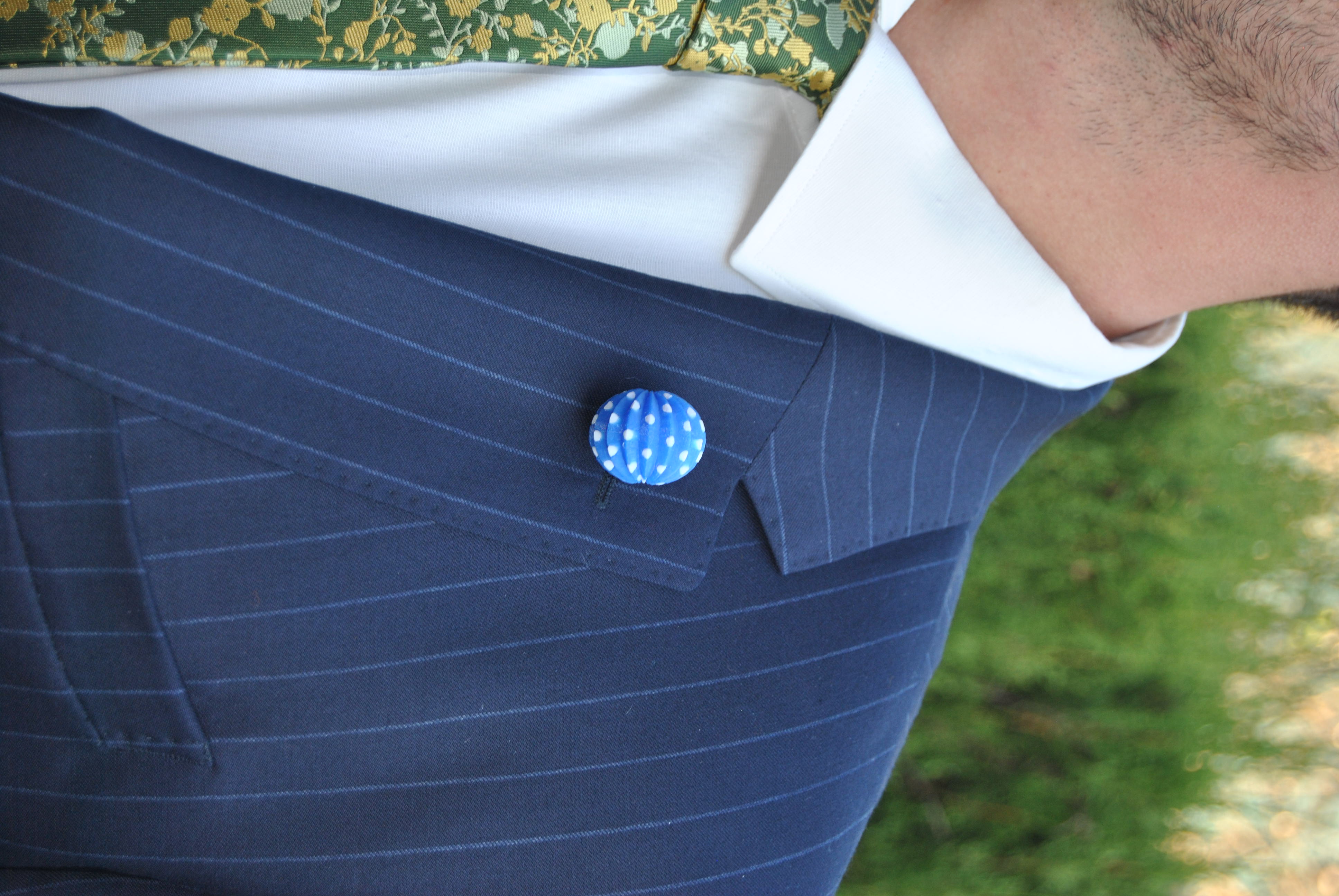 Farolillo – Azul con lunares blancos