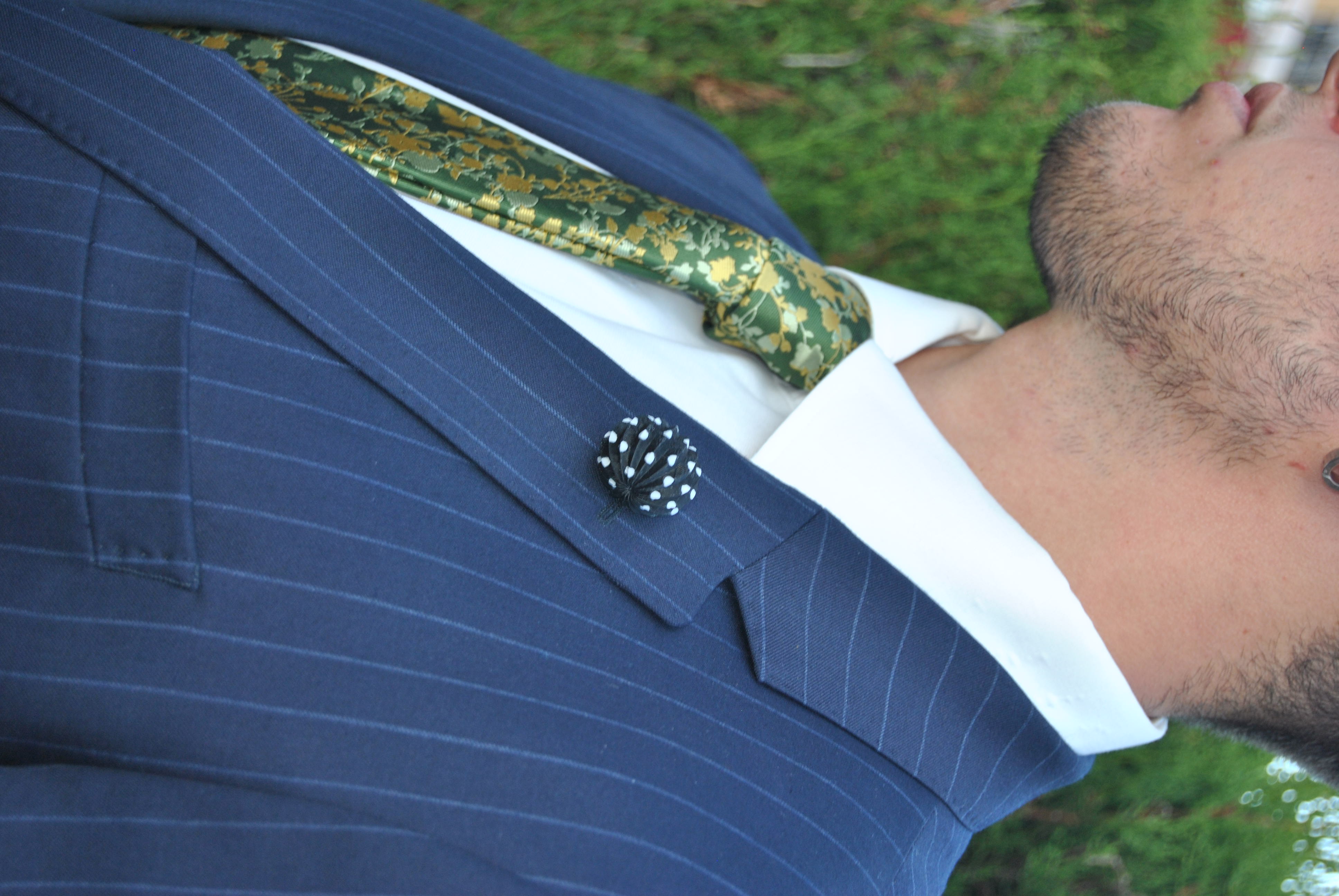 Farolillo – Negro con lunares blancos