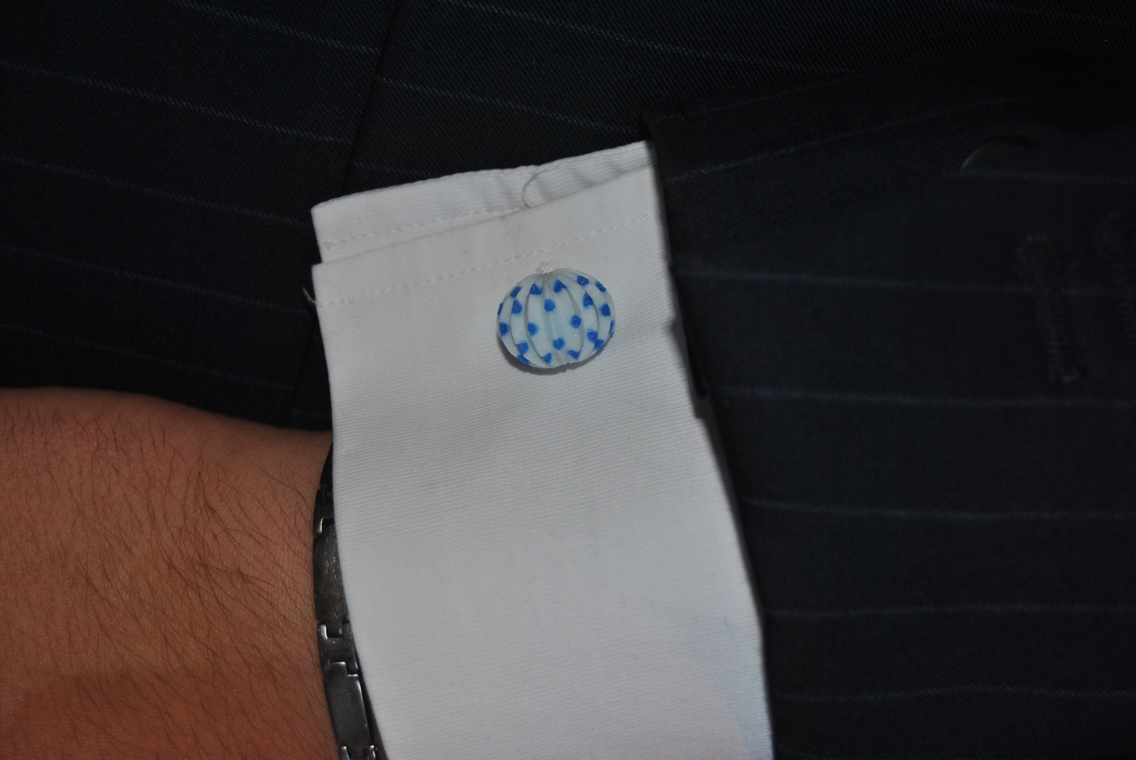 Gemelos de farolillo – Blancos con lunares azules