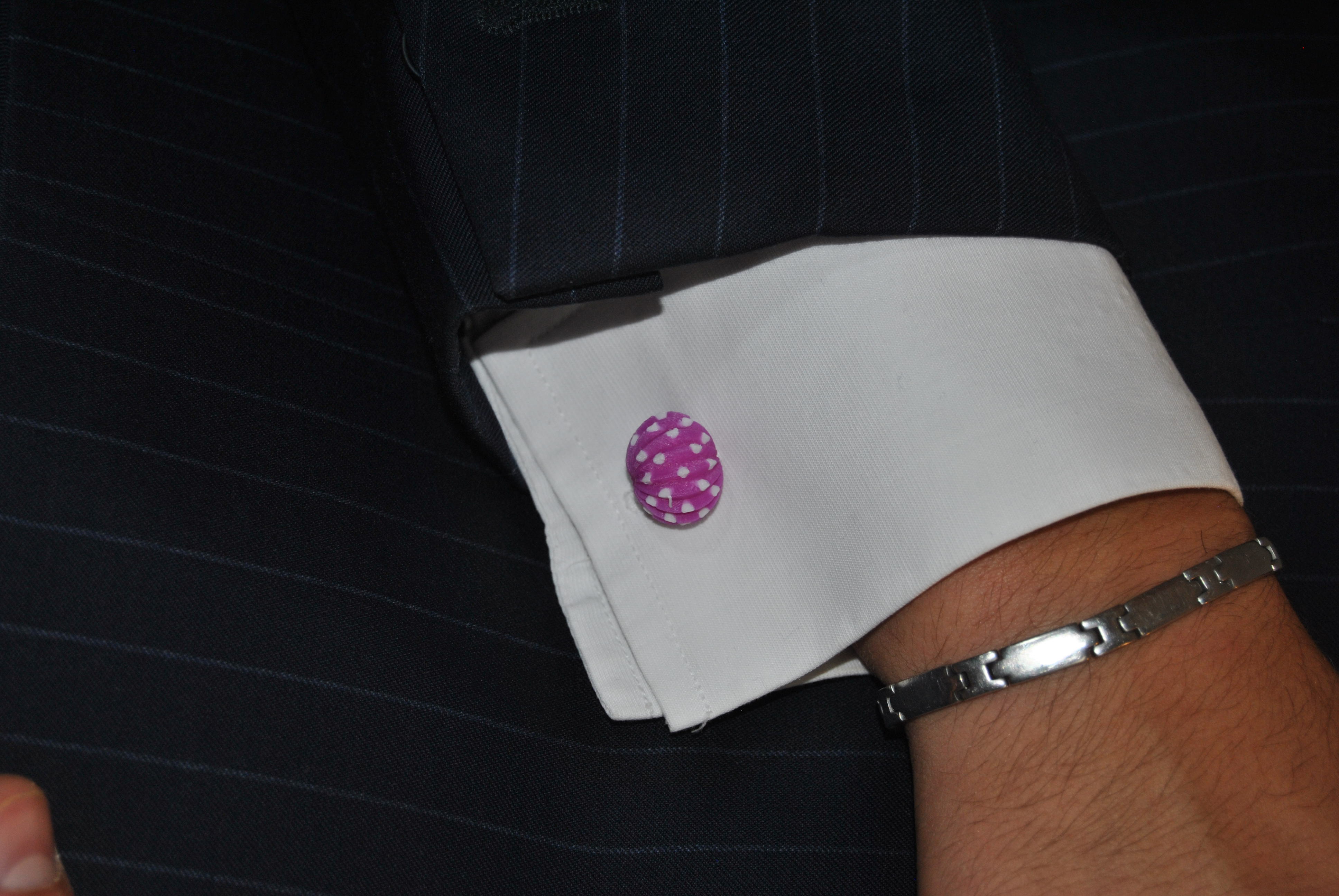 Gemelos de farolillo – Rosas con lunares blancos