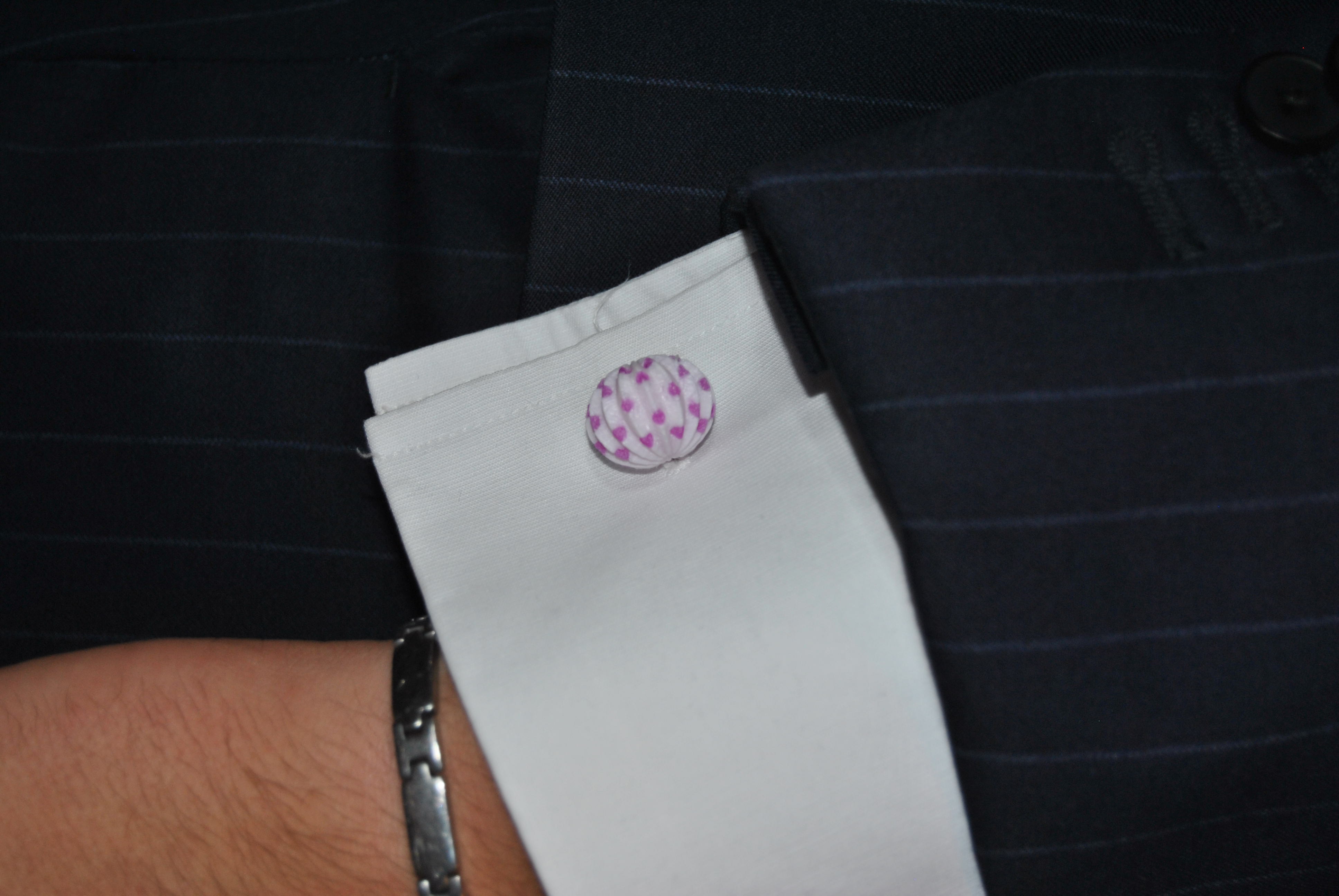 Gemelos de farolillo – Blancos con lunares rosas