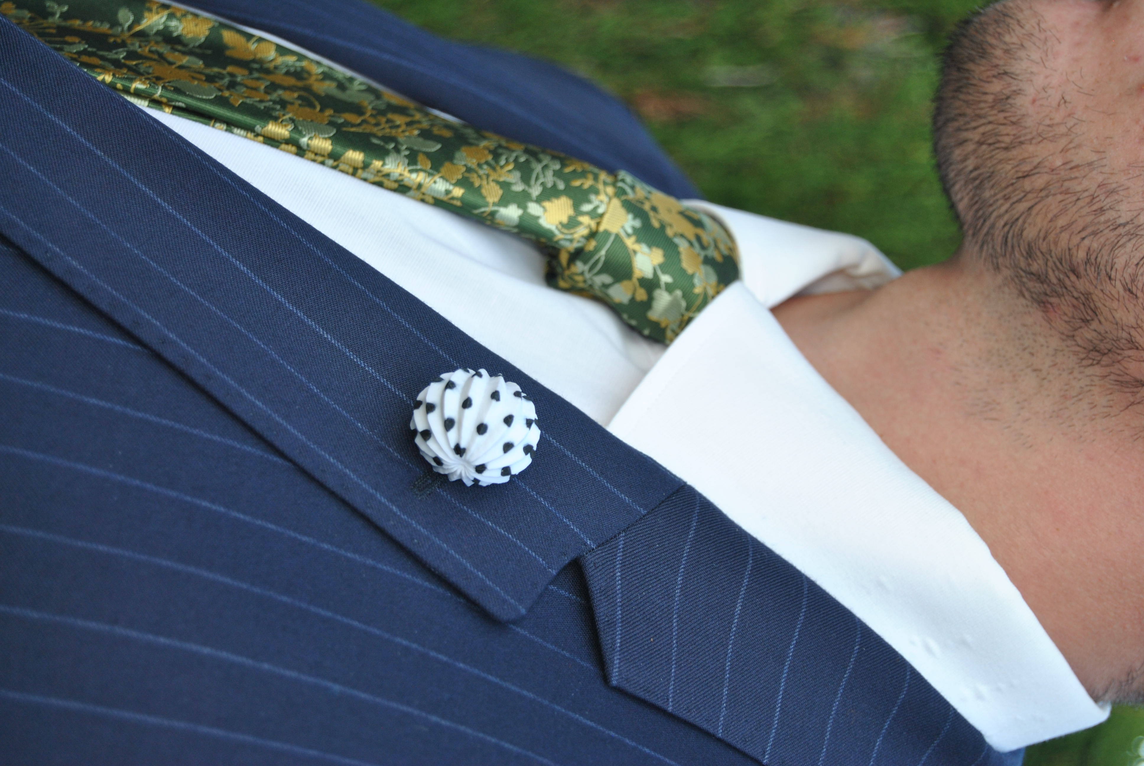 Farolillo – Blanco con lunares negros