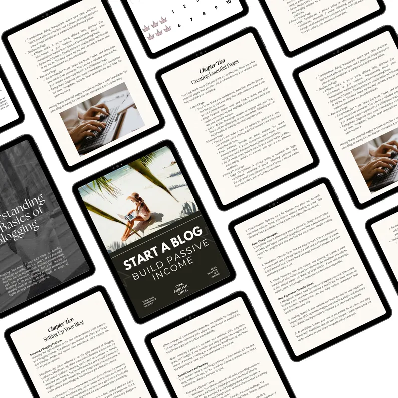 Passive Income PLR eBook | Editable Canva Template | Blogging, SEO & Affiliate Marketing Guide | Digital Product for Resale