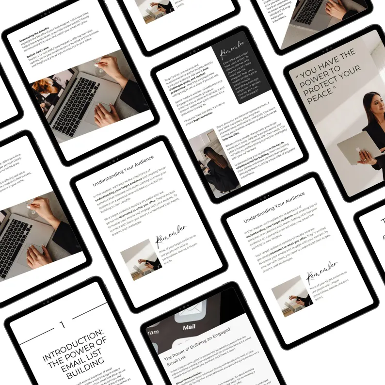 Email List Building PLR eBook | Canva Editable Template | Email Marketing & Lead Generation Guide | Digital Product for Resale PDF