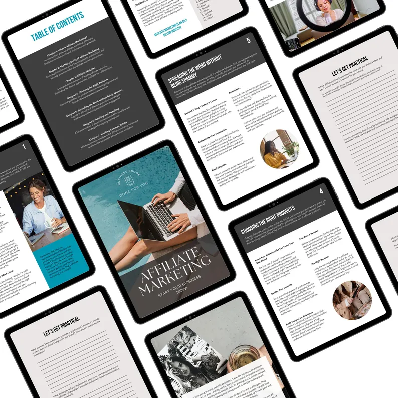 Affiliate Marketing PLR eBook | Editable Canva Template | Make Money Online Guide | Passive Income & Online Business Strategy