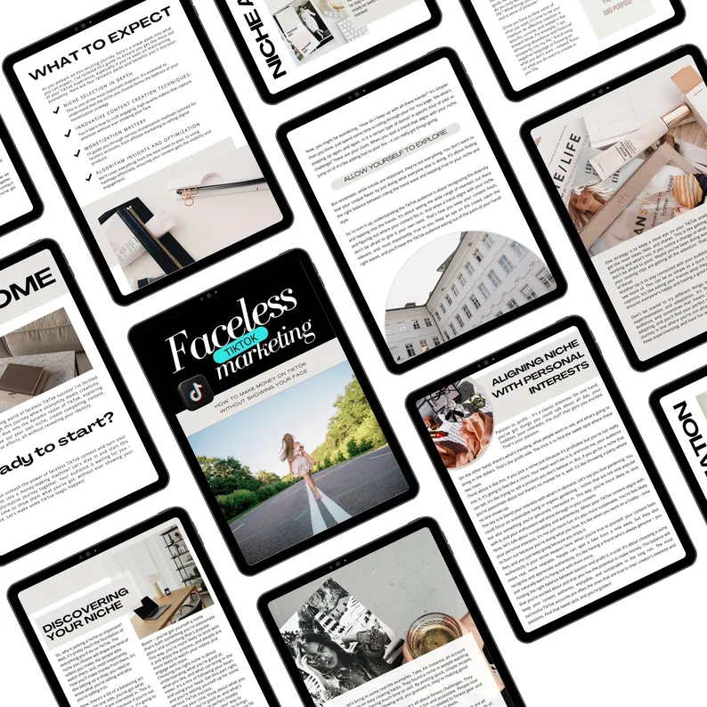 TikTok Marketing PLR eBook | Faceless TikTok Canva Template | Social Media Growth & Monetization Guide | Affiliate, Passive Income Strategy