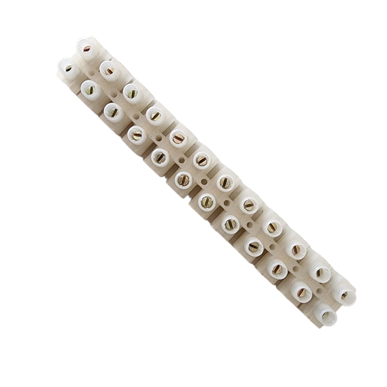 Terminal Block Plastico 12 Bornes Individuales X 60 Amperes