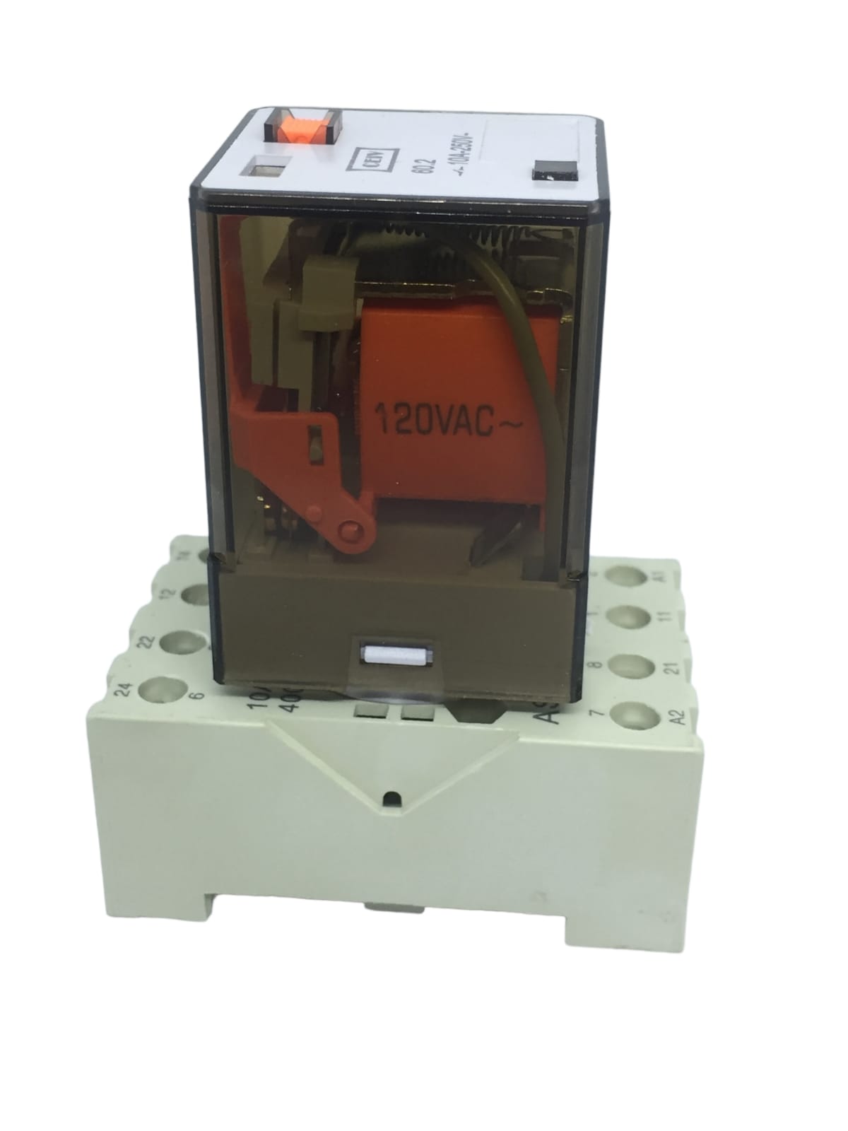 Relevador Encapsulado Ocho Pin Con Base Tipo Mk2 220vac