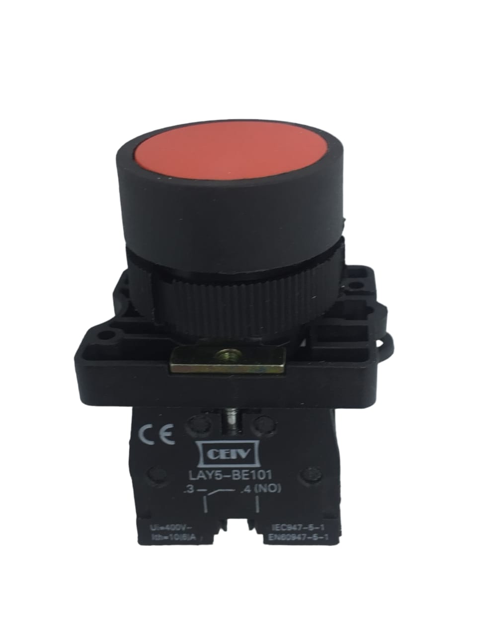 Boton Pulsador Momentáneo 22mm Rojo