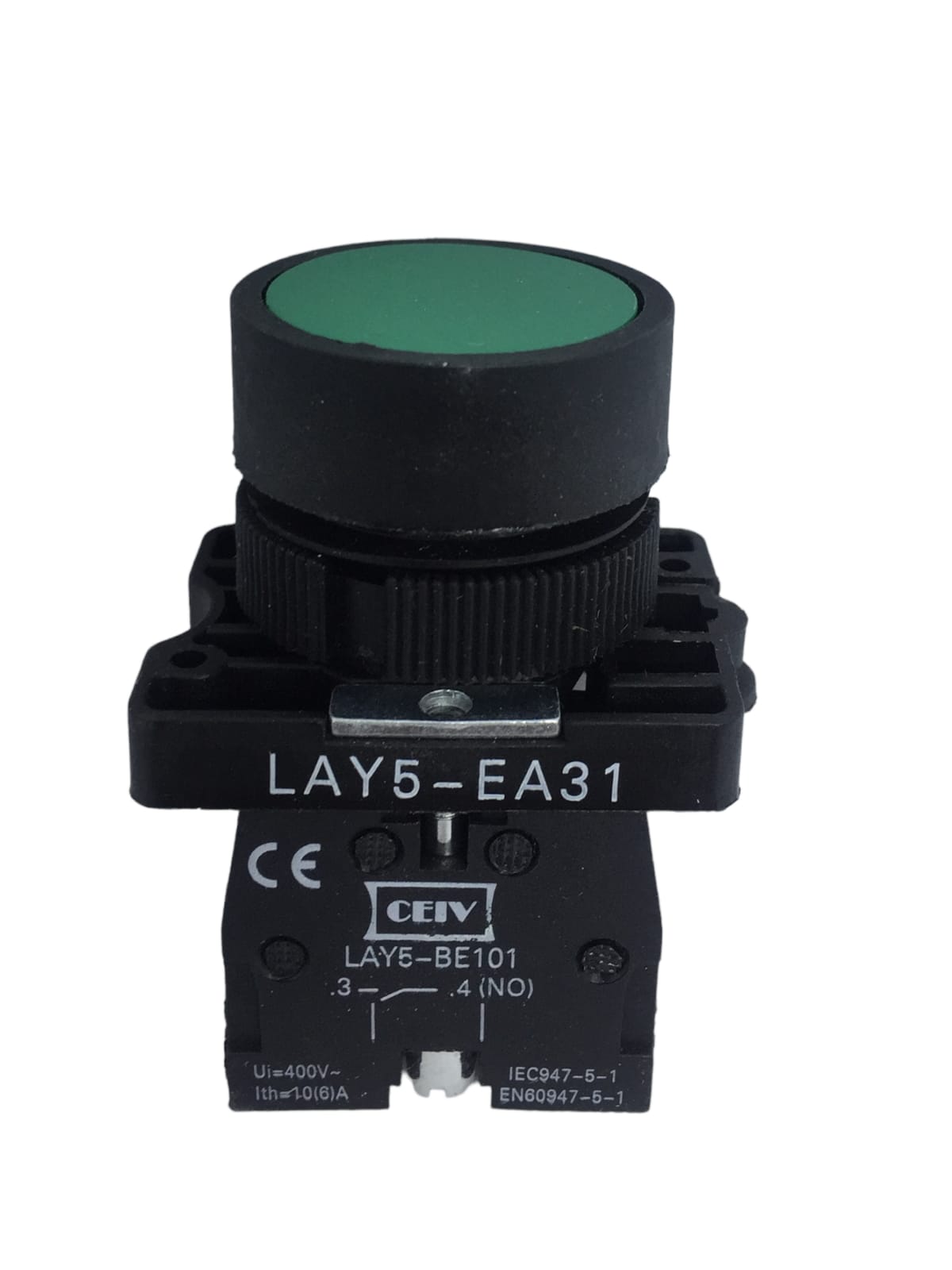 Boton Pulsador Momentáneo 22mm Verde