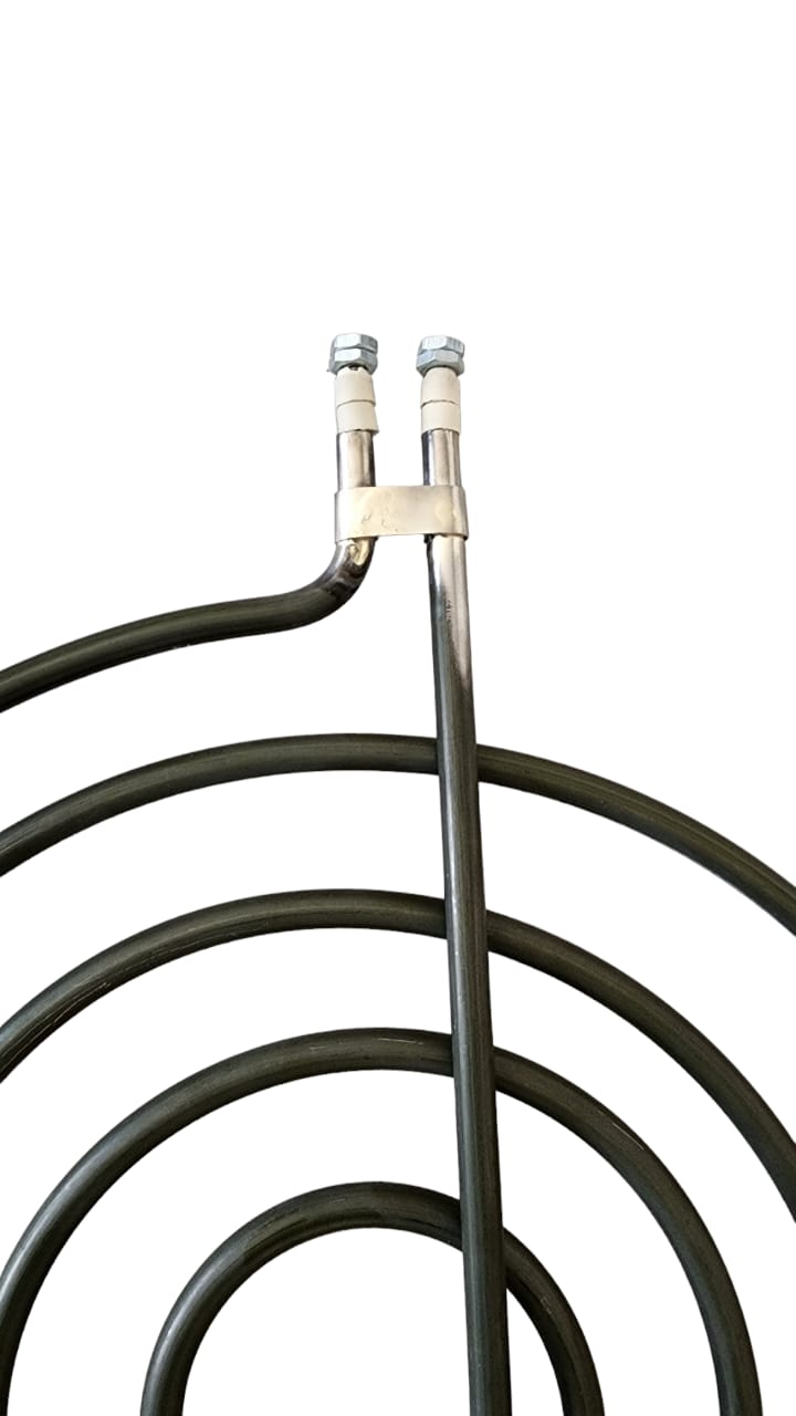 Resistencia Eléctrica Espiral 12 Pulgadas Dia 3000w 220v terminales rectas