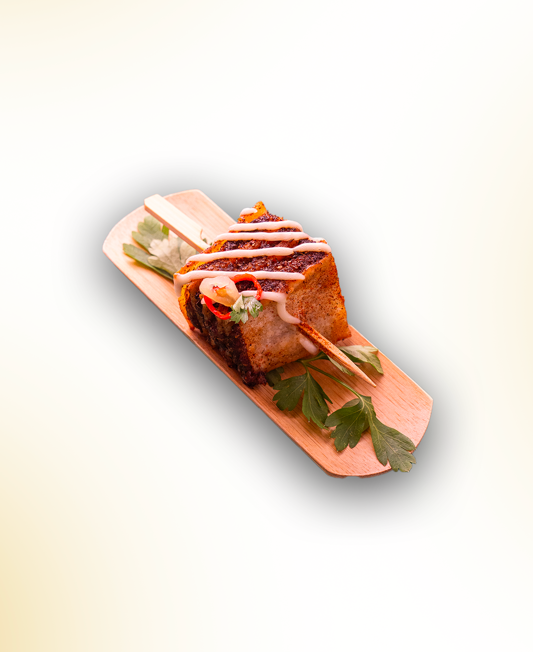 BROCHETTE - BOEUF GRILLÉ GALETTE CRISPY PIMENT VÉGÉ