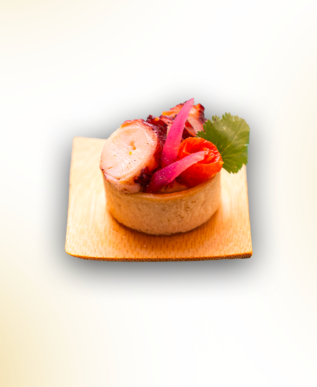 TARTELETTE - POULPE CORIANDRE GINGEMBRE