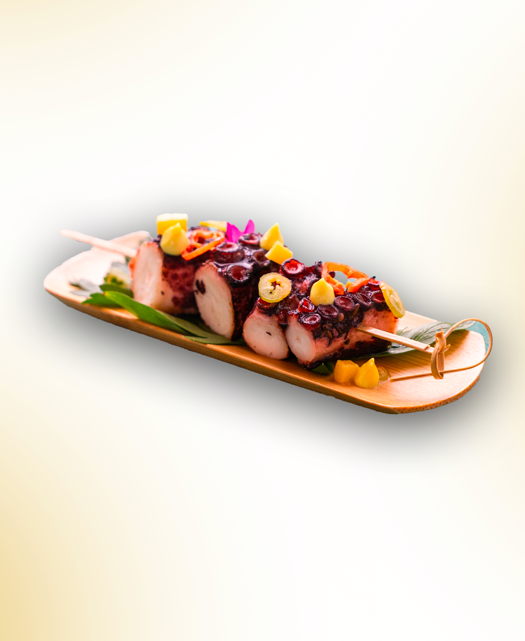 BROCHETTE - POULPE PIMENT VÉGÉ ANANAS AU RHUM