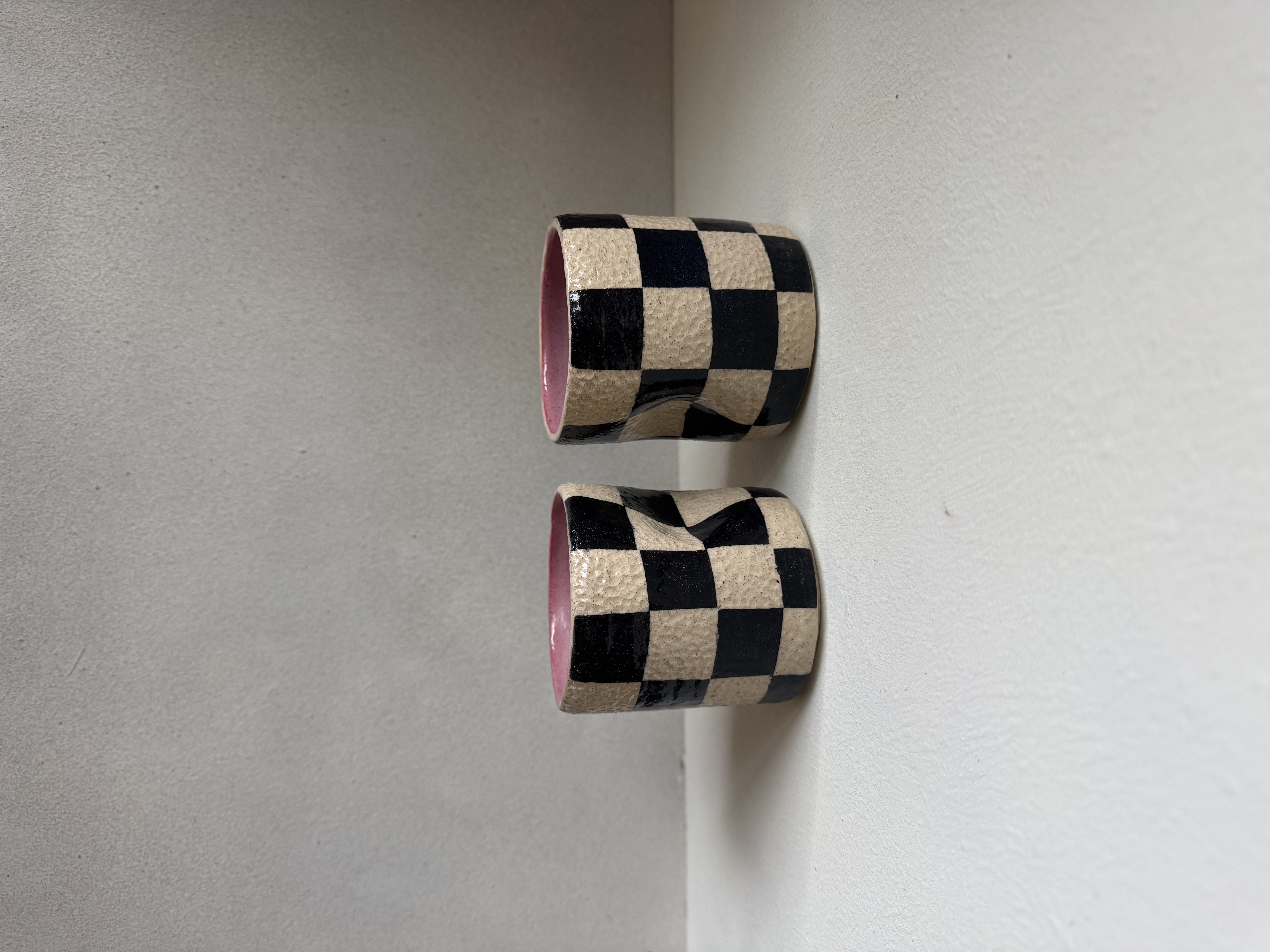 Checkered Thumb Cups