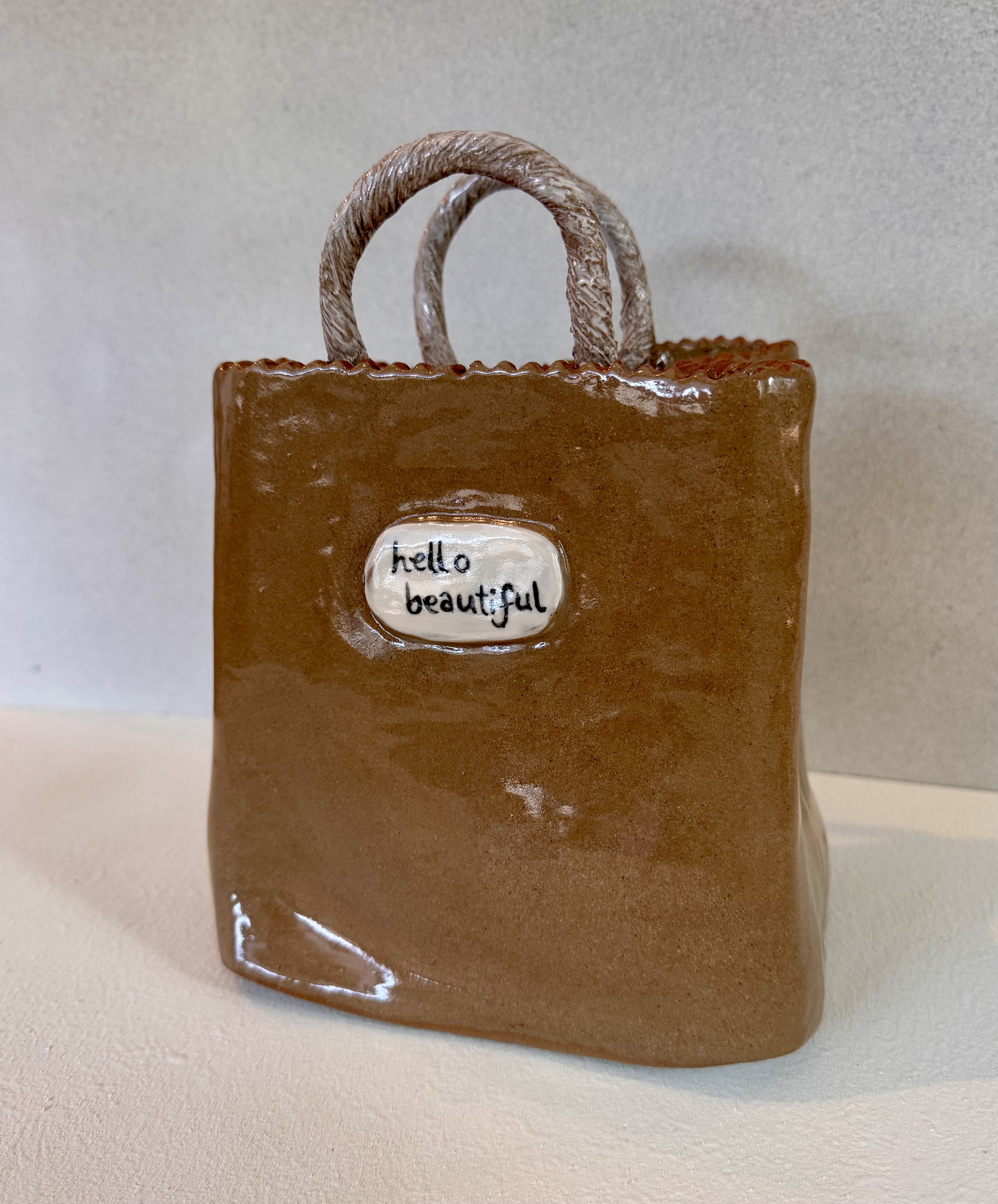 Hello Beautiful Flower Bag